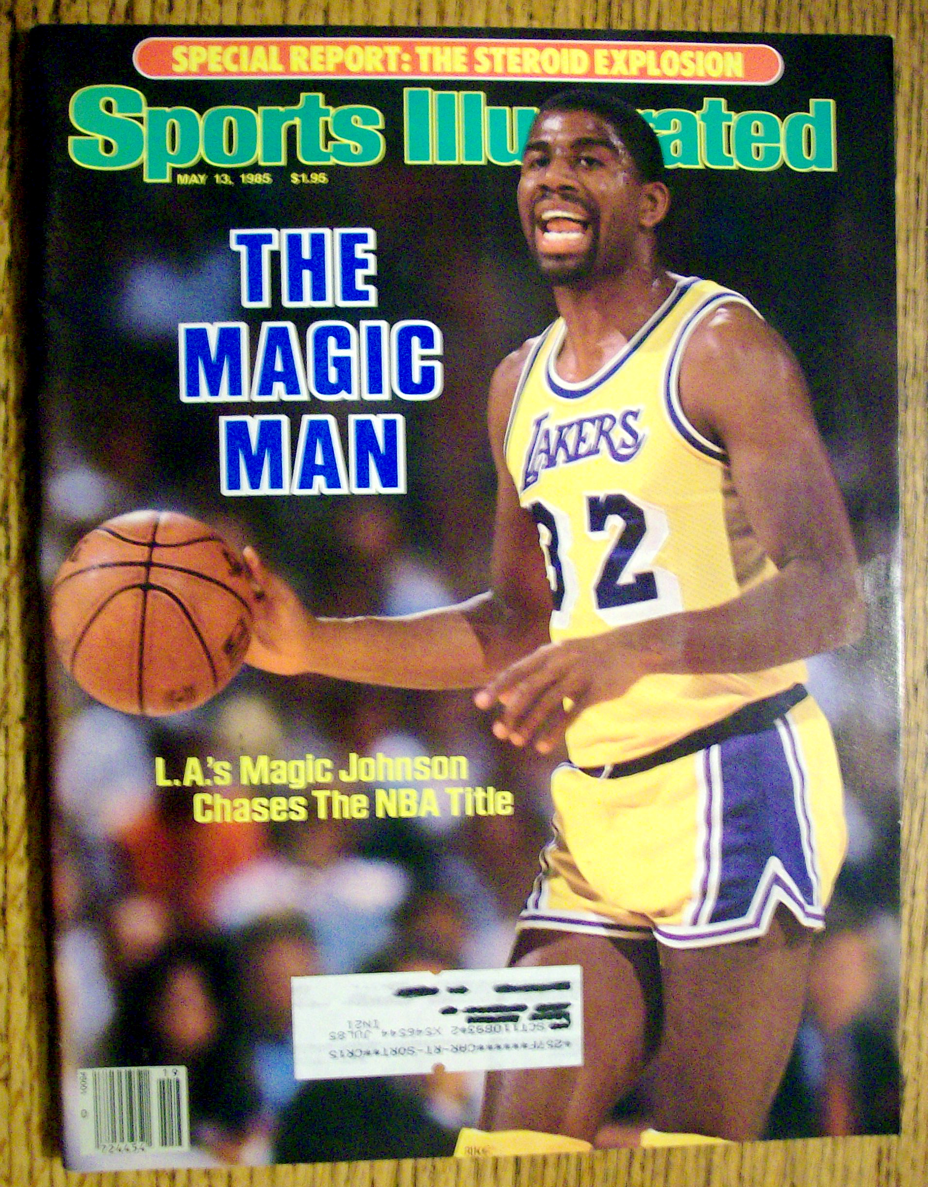 Sports Illustrated Magazine-May 13, 1985-Magic Johnson
