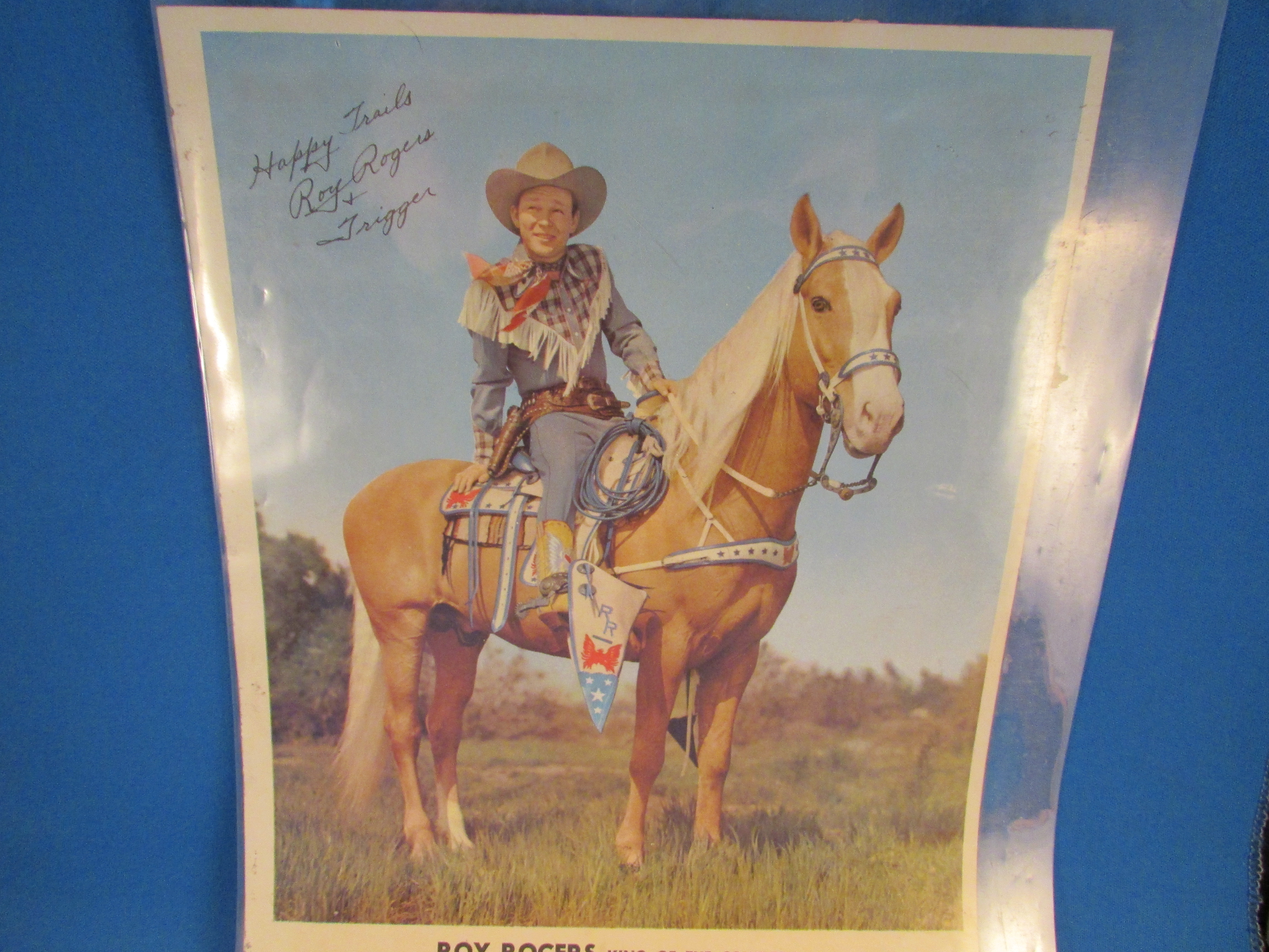 Roy Rogers and Trigger Signed Picture