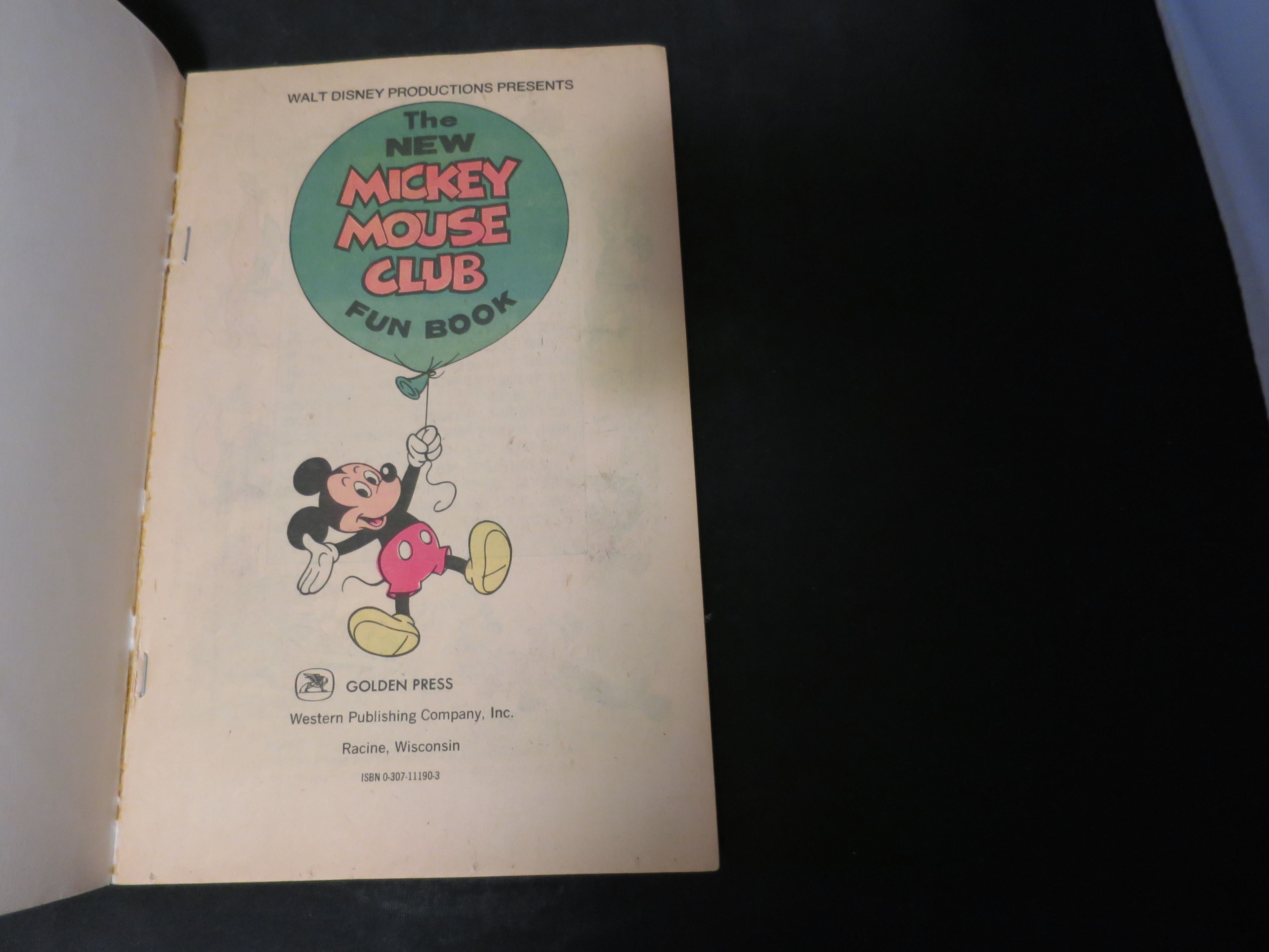 Mickey Mouse Club Fun Book 1977 comic book colorful