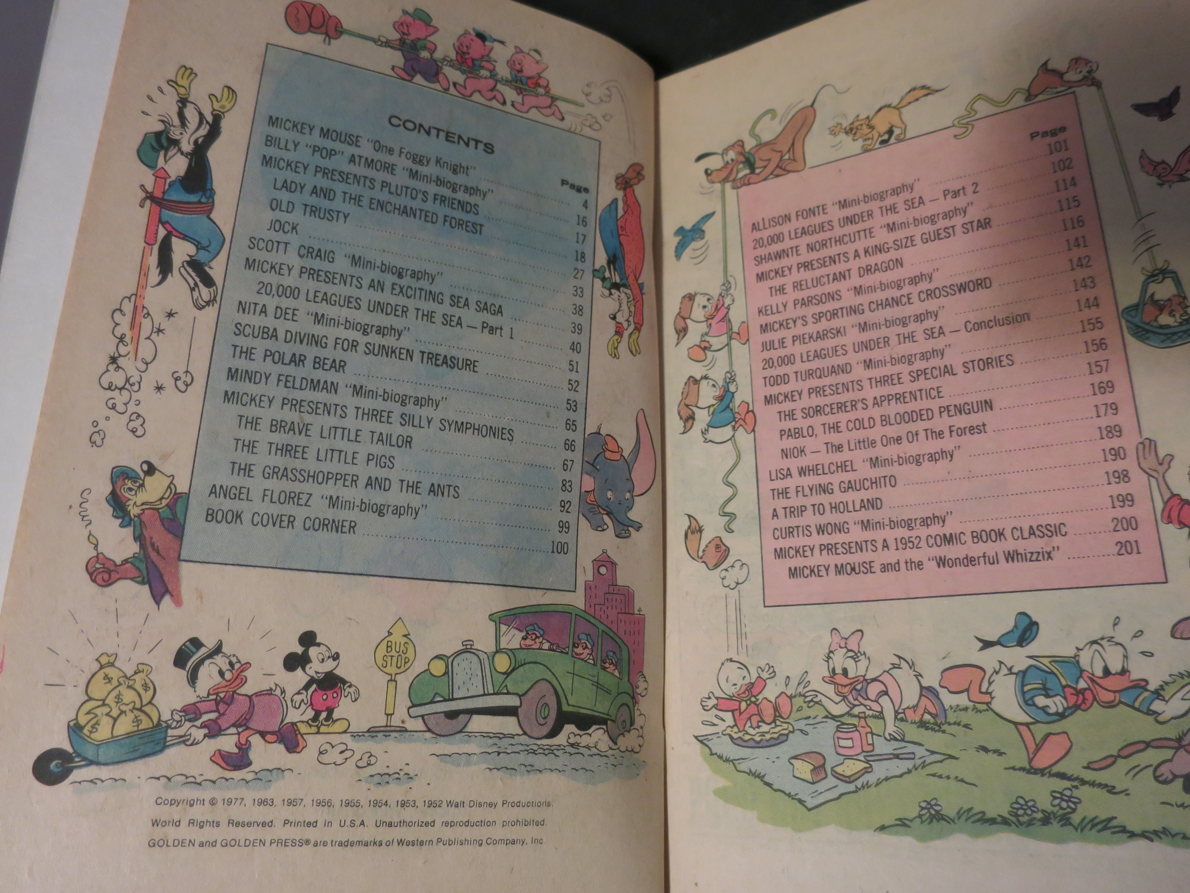 Mickey Mouse Club Fun Book 1977 comic book colorful