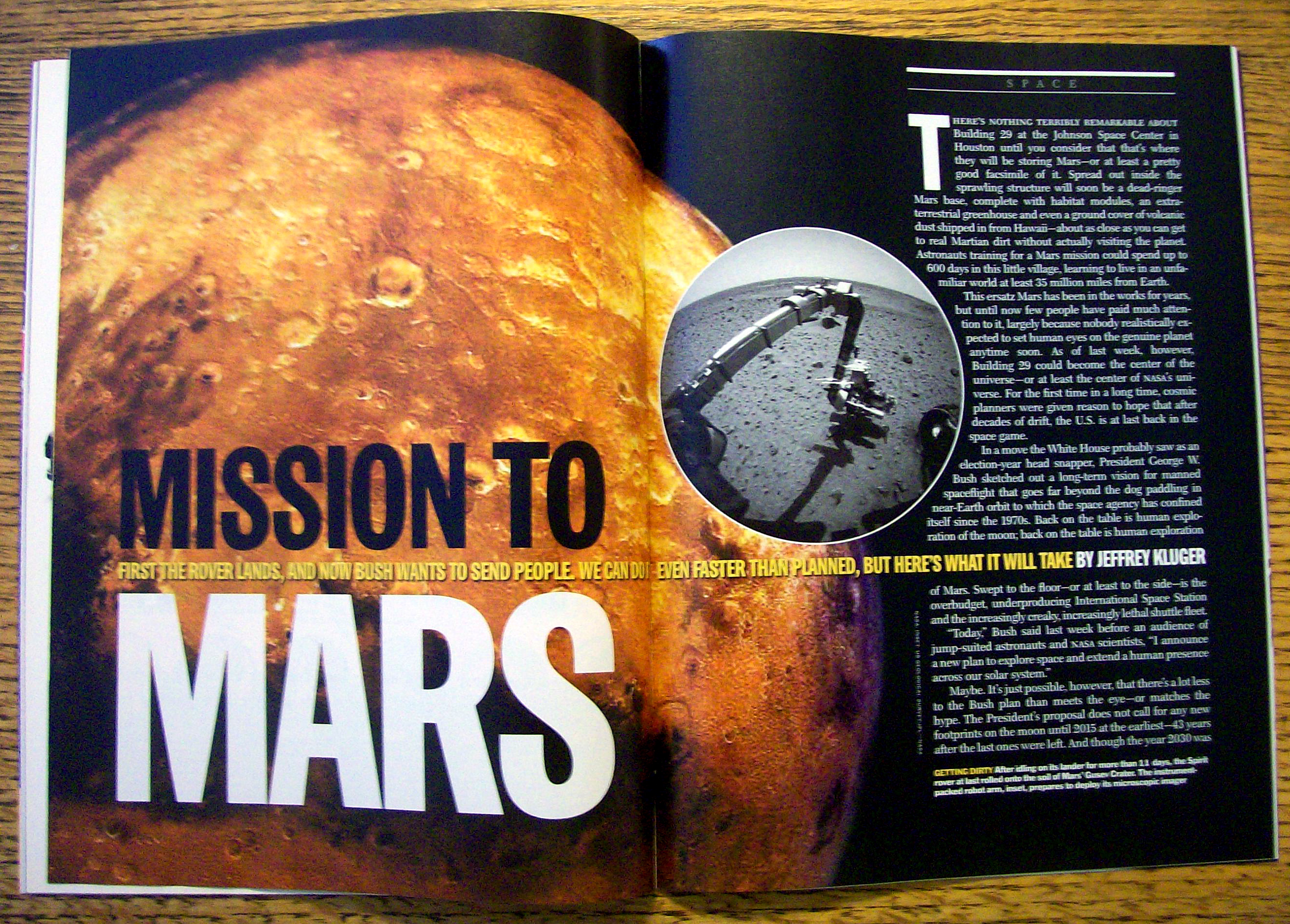 Time Magazine January 26, 2004 Mission To Mars