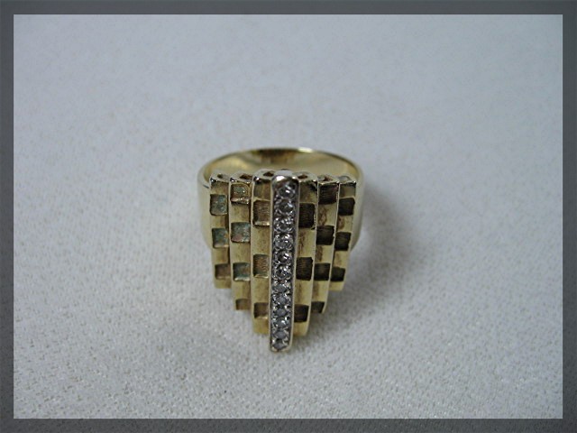 14K Gold Diamond Custom Design 1/2ct + Ring