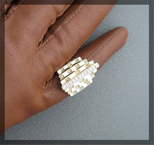 14K Gold Diamond Custom Design 1/2ct + Ring