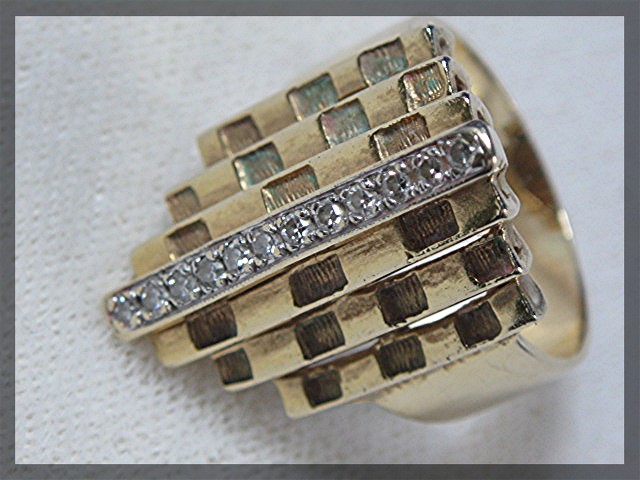 14K Gold Diamond Custom Design 1/2ct + Ring