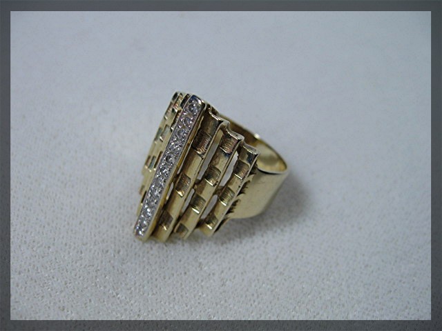 14K Gold Diamond Custom Design 1/2ct + Ring