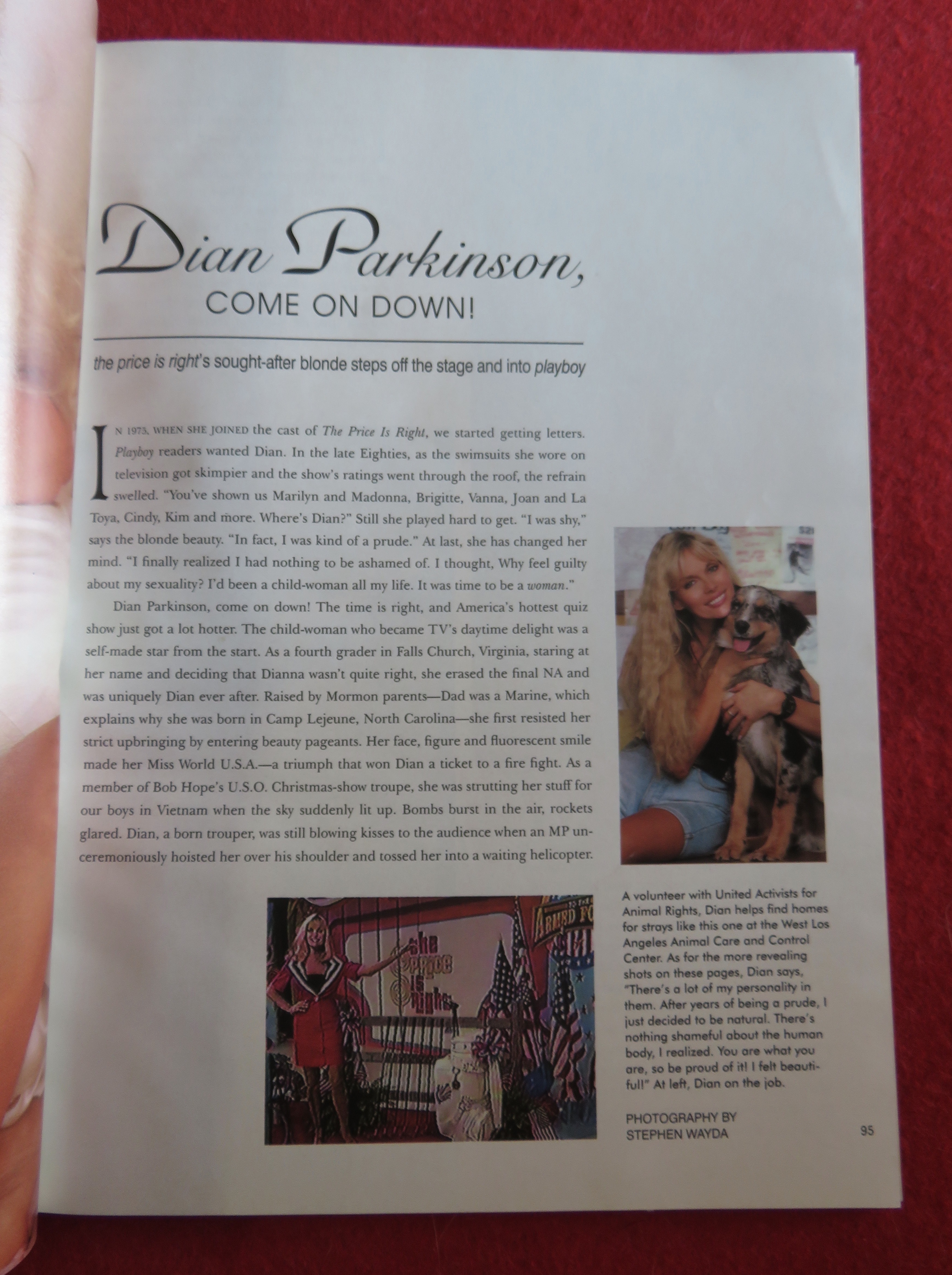 Playboy Magazine December 1991 Dian Parkinson