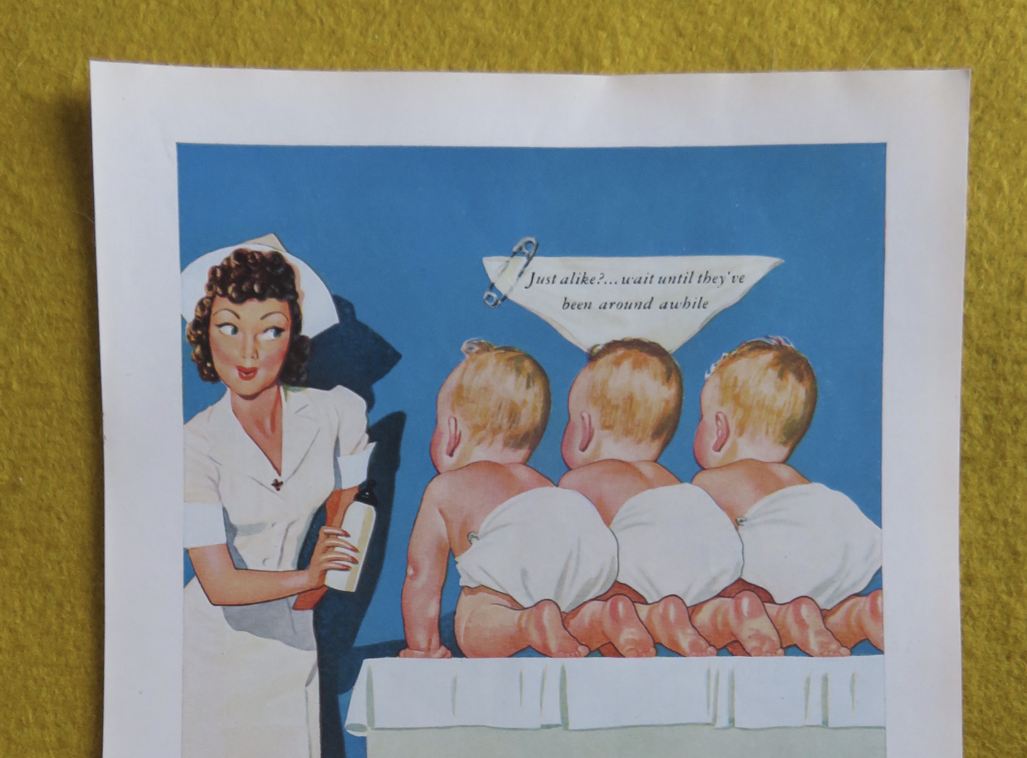 1945 General Tires with a Nurse & Three Babies