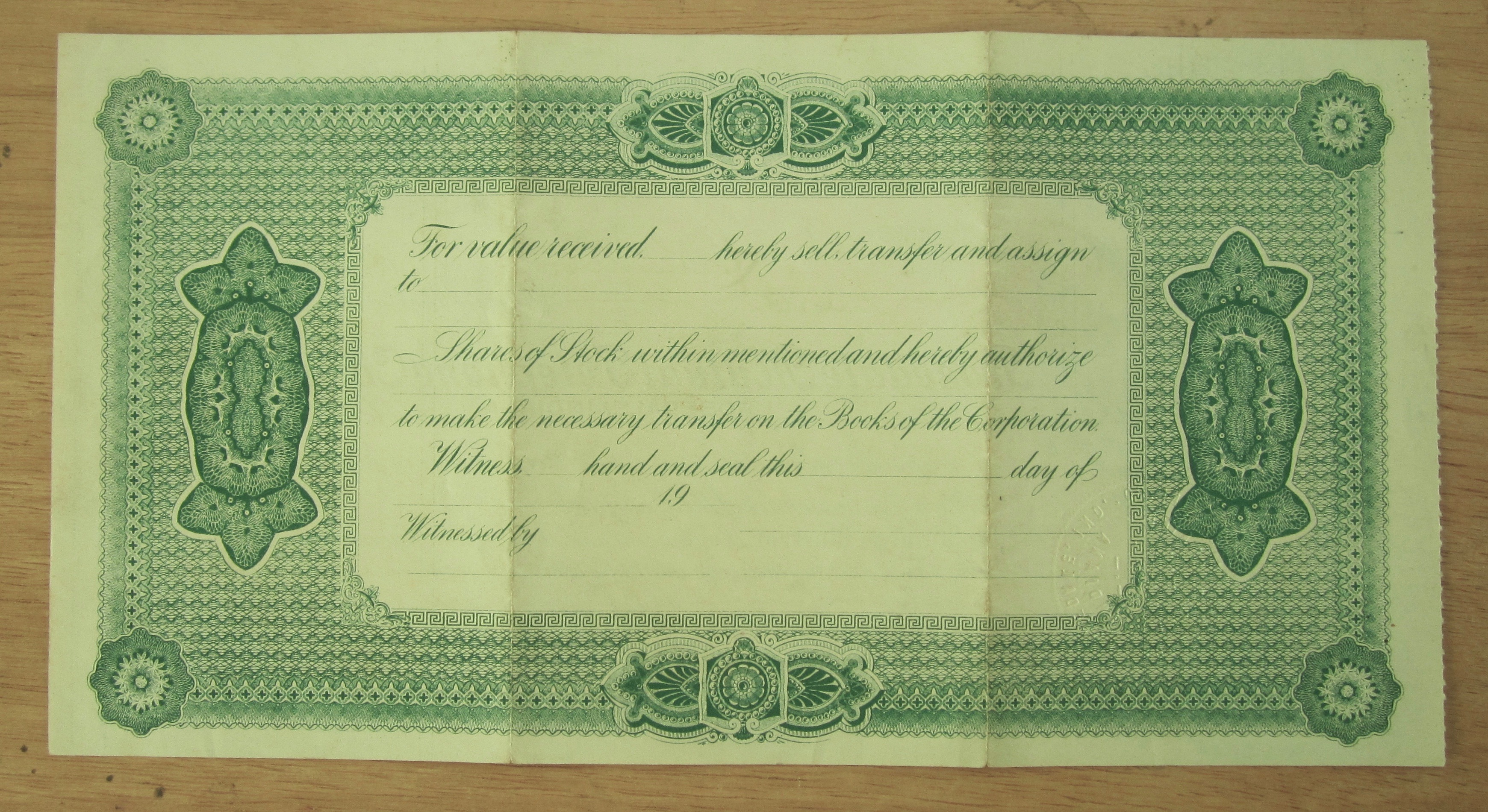 1909 Rosedale Mutual Telephone Co Stock Certificate