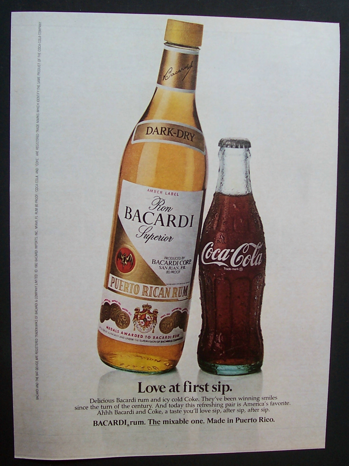 1982 Ron Bacardi Rum