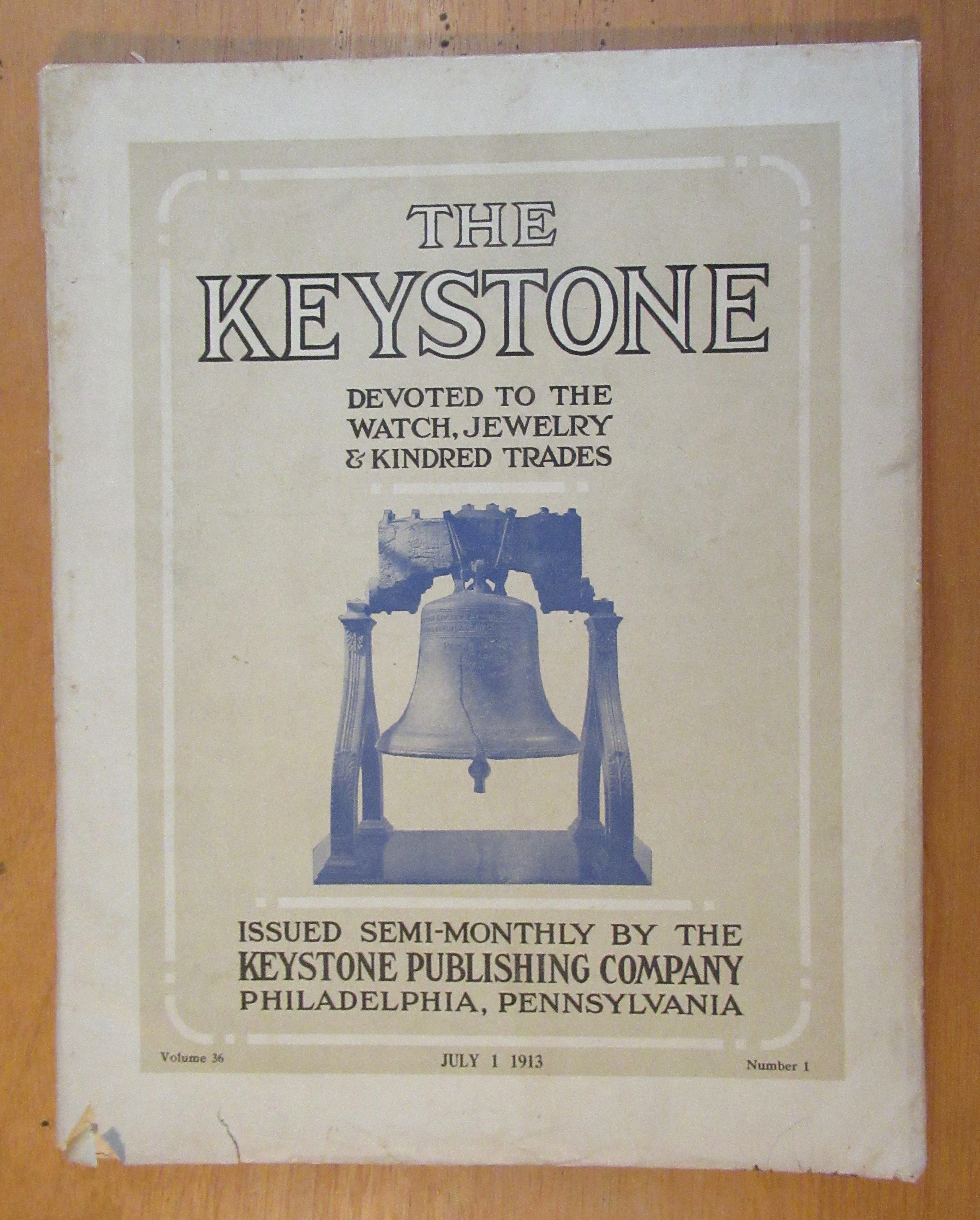 The Keystone Jewelry Trade Monthly Magazine July 1913