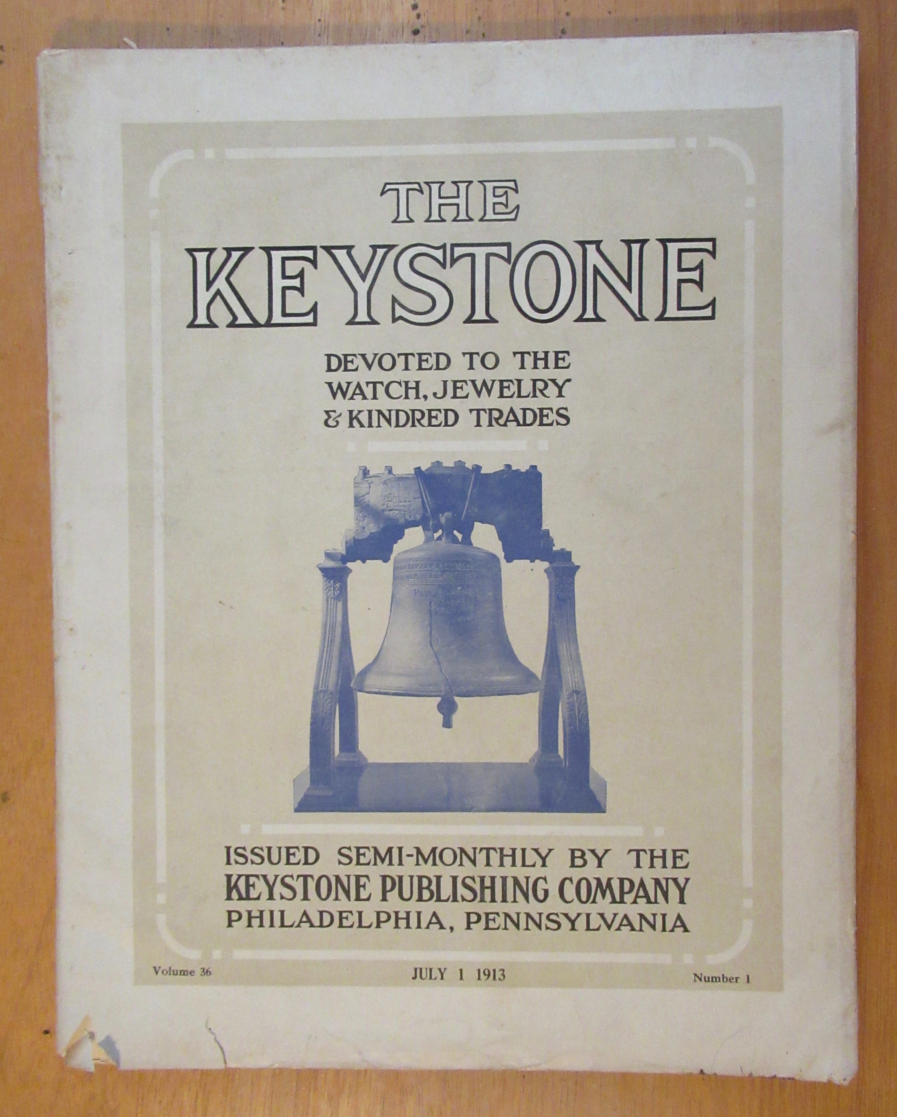 The Keystone Jewelry Trade Monthly Magazine July 1913