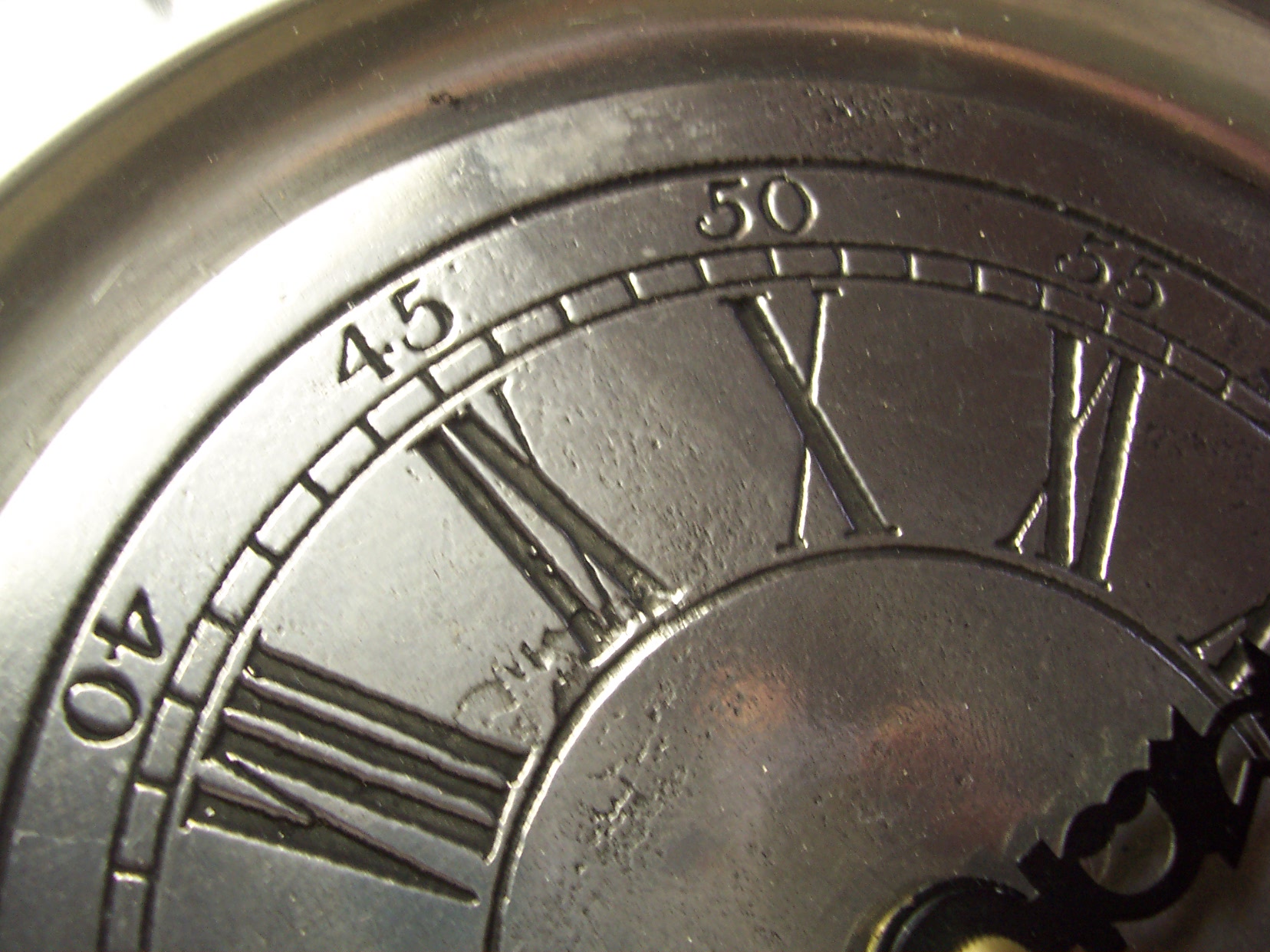 Ronni Roberto Pewter Clock Italy