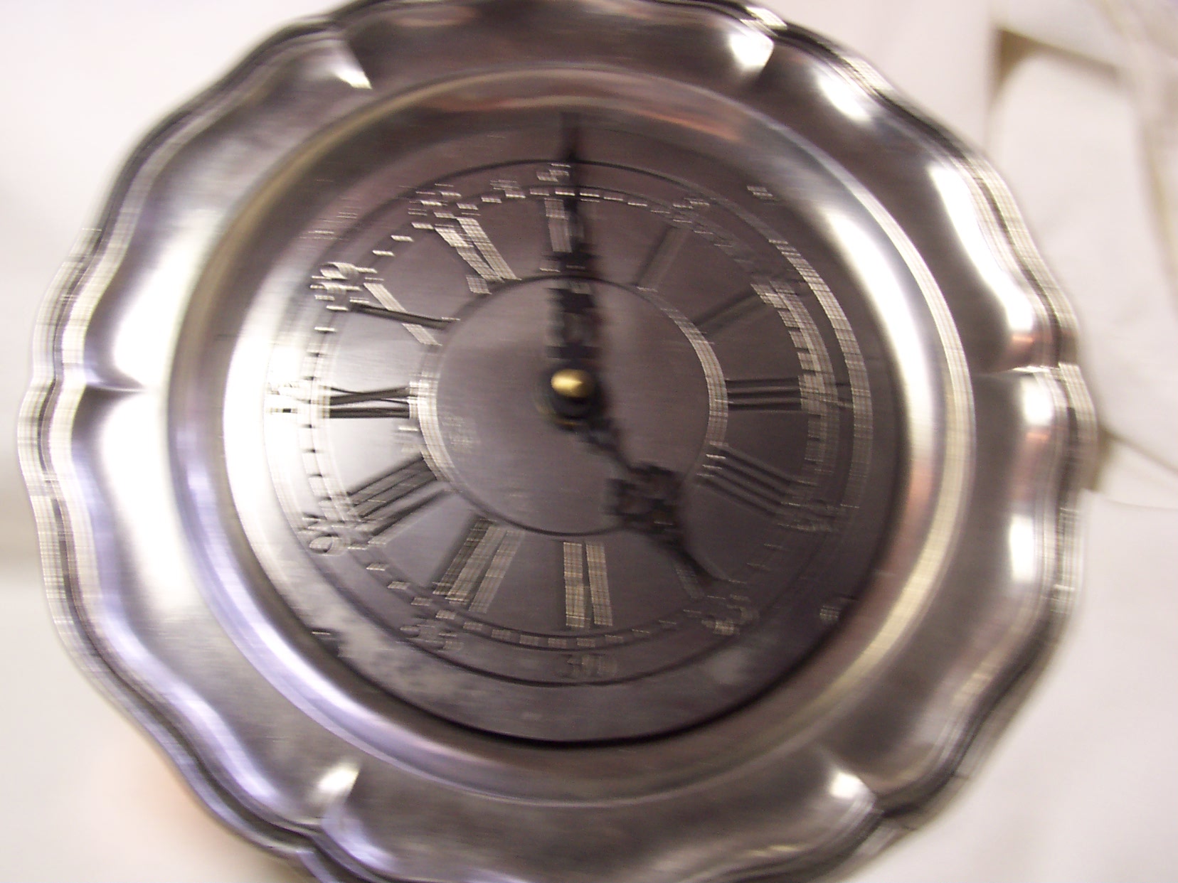 Ronni Roberto Pewter Clock Italy