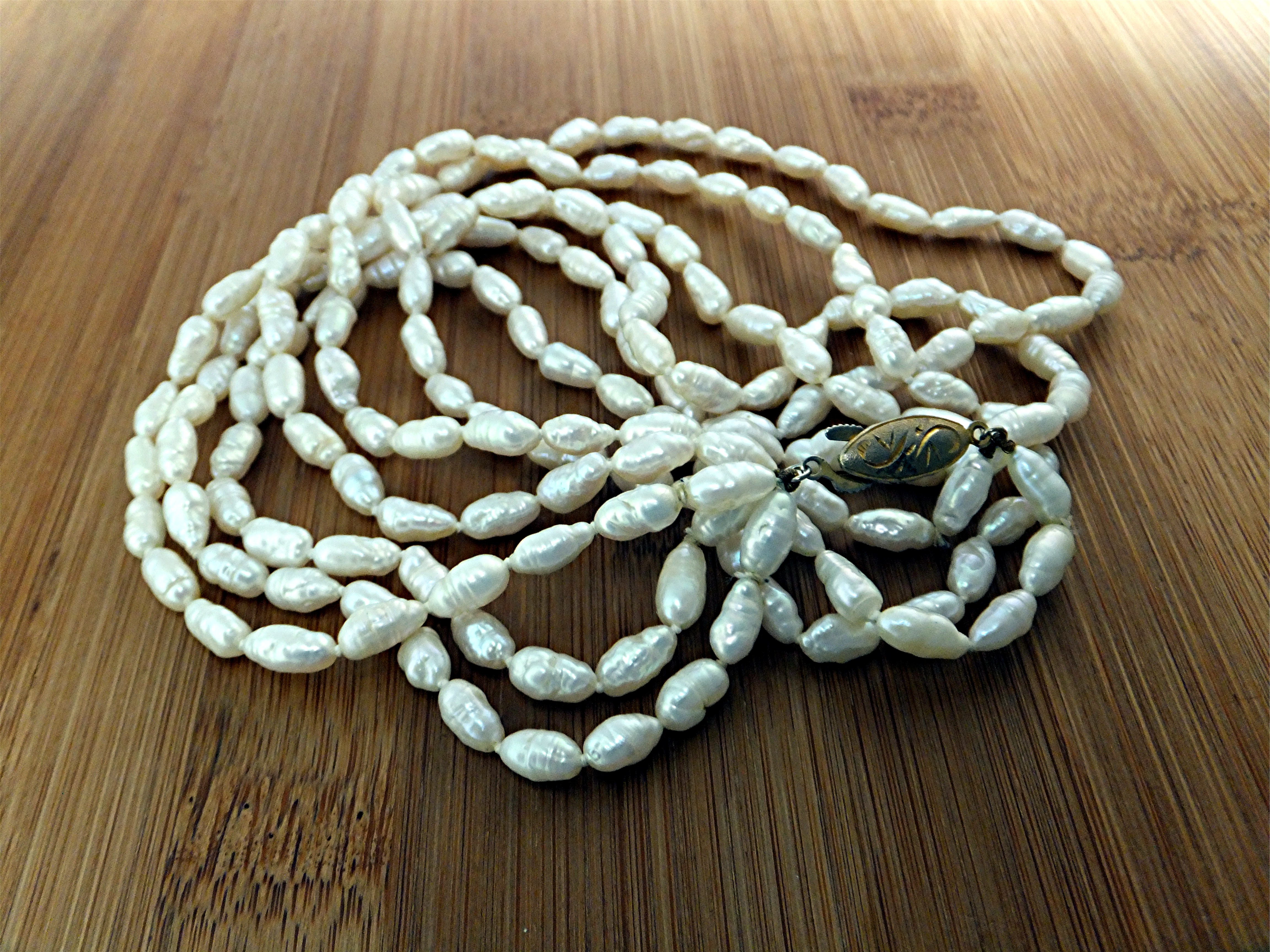 Necklace Freshwater Pearls Sterling Silver Clasp