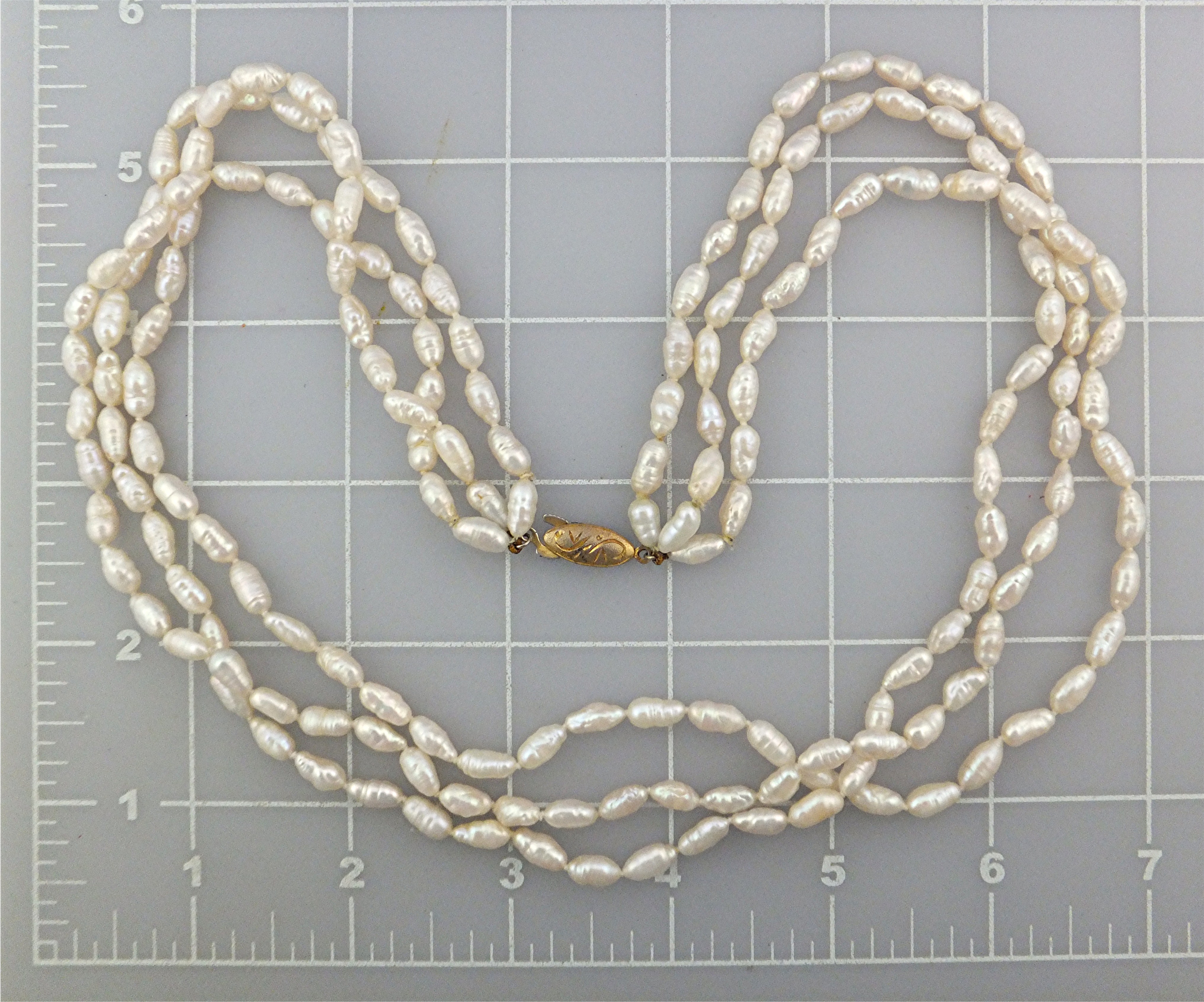 Necklace Freshwater Pearls Sterling Silver Clasp