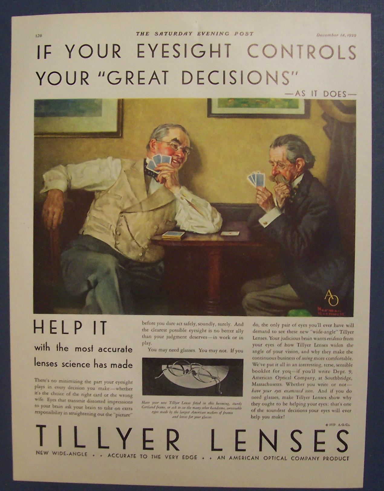 1929 Tillyer Lenses By Norman Rockwell