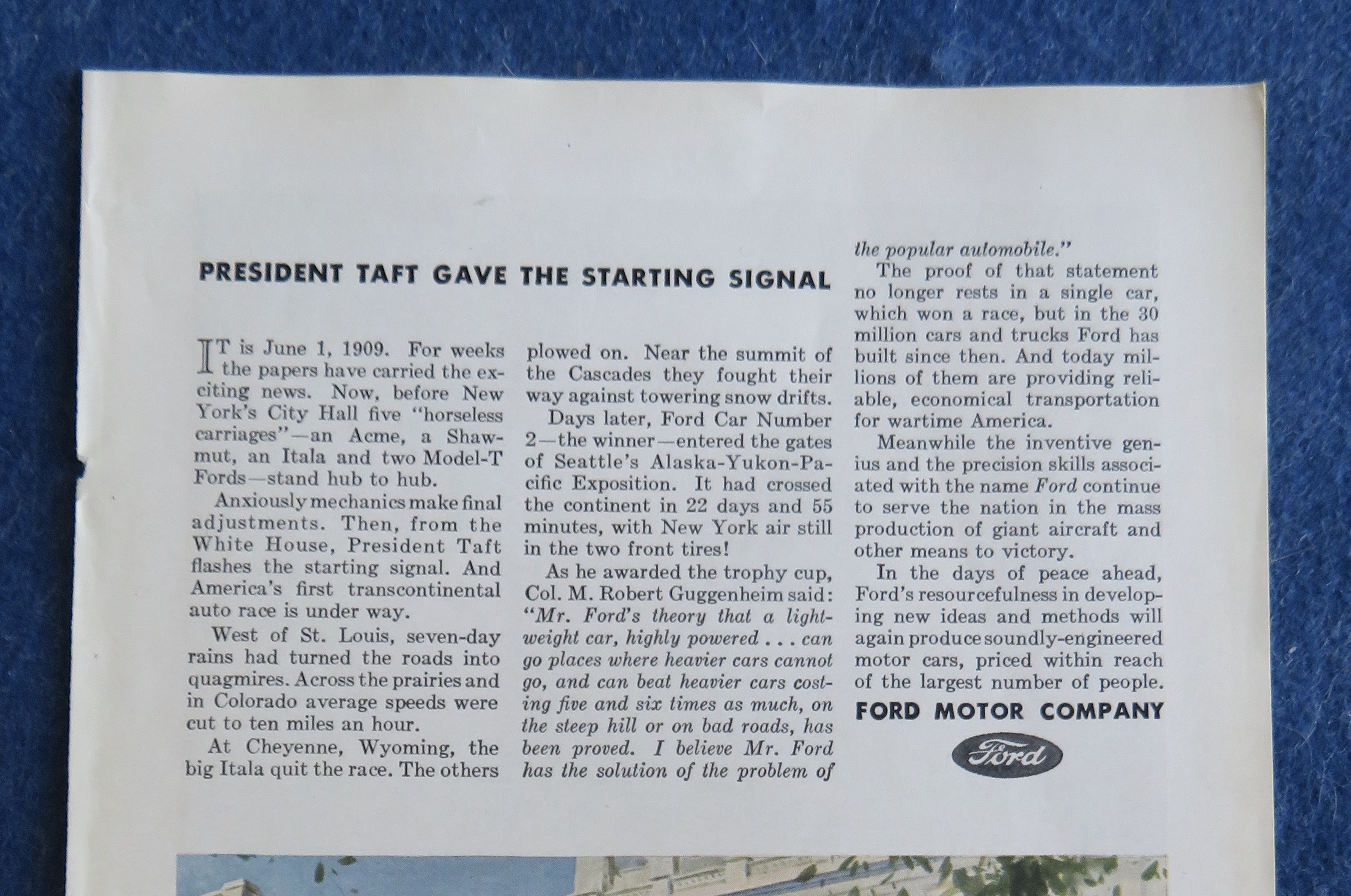1944 Ford Motor Company with President Taft