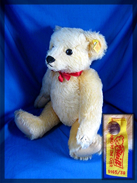 14 inch STEIFF teddy bear, fully jointed golden