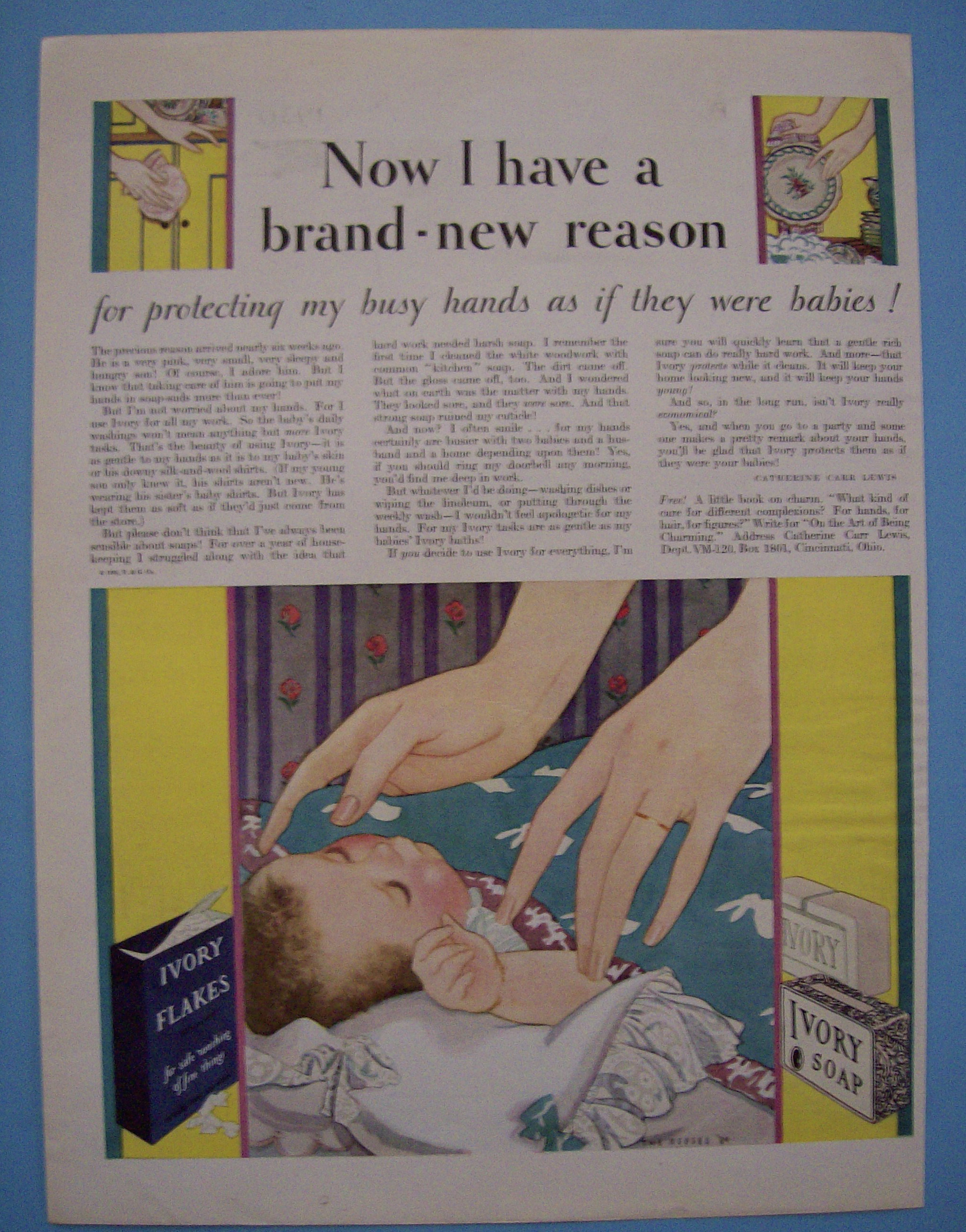 Vintage Ad: 1930 Ivory Soap & Flakes