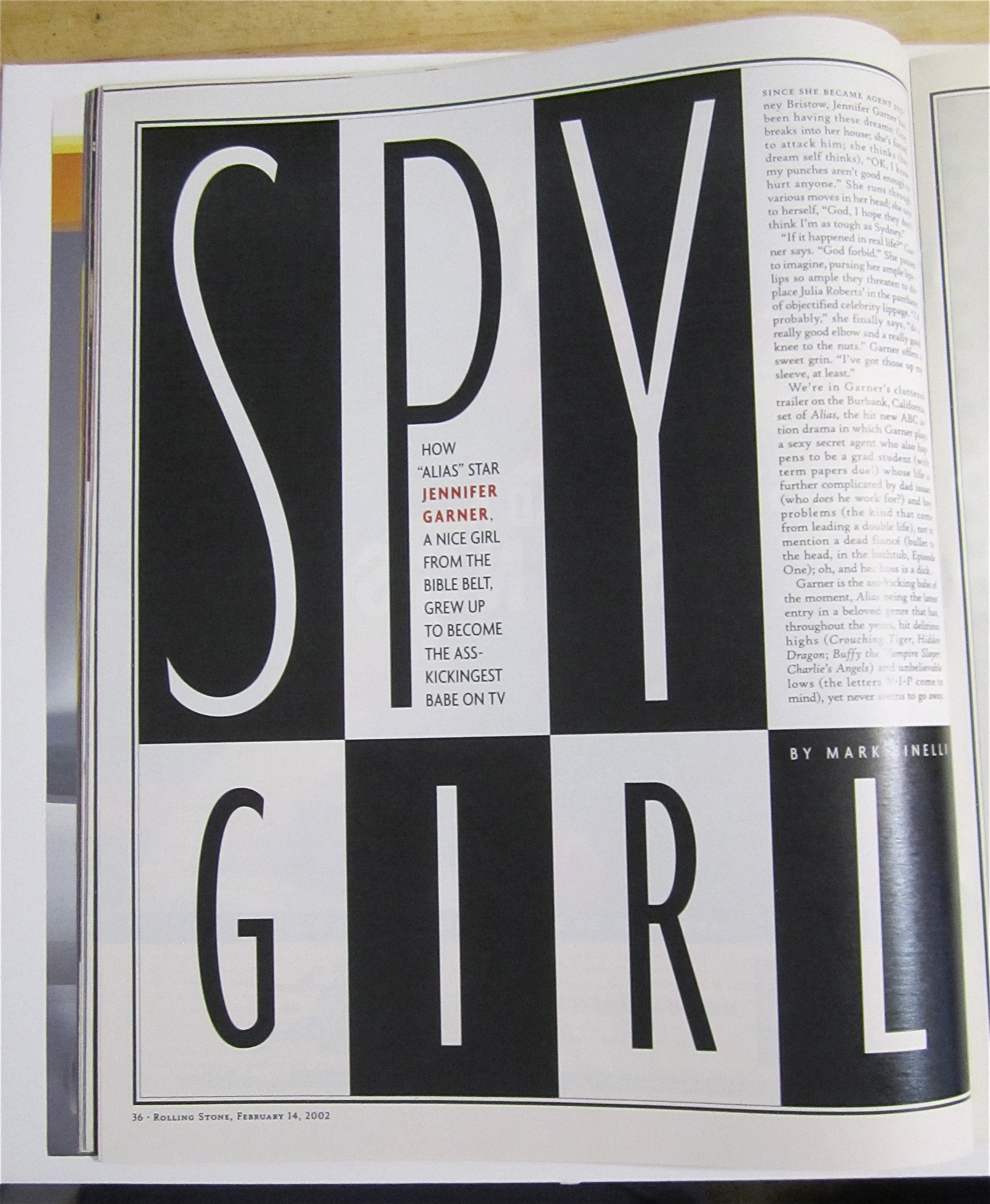 Rolling Stone February 14, 2002 Jennifer Garner