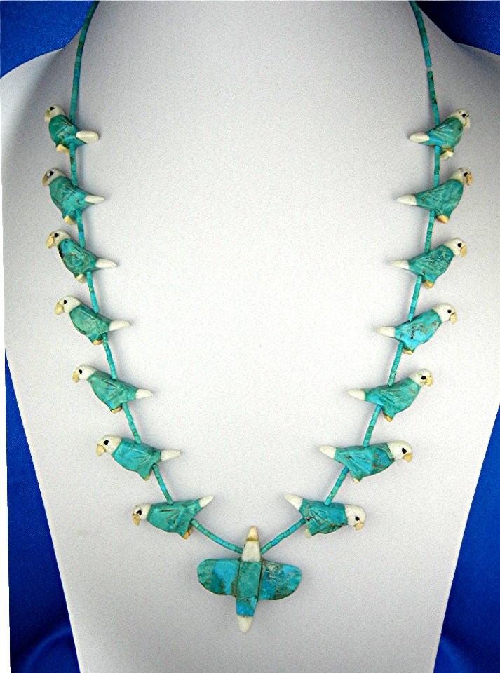 Fetish Birds Matt Mitchell Turquoise Hand Carved USA