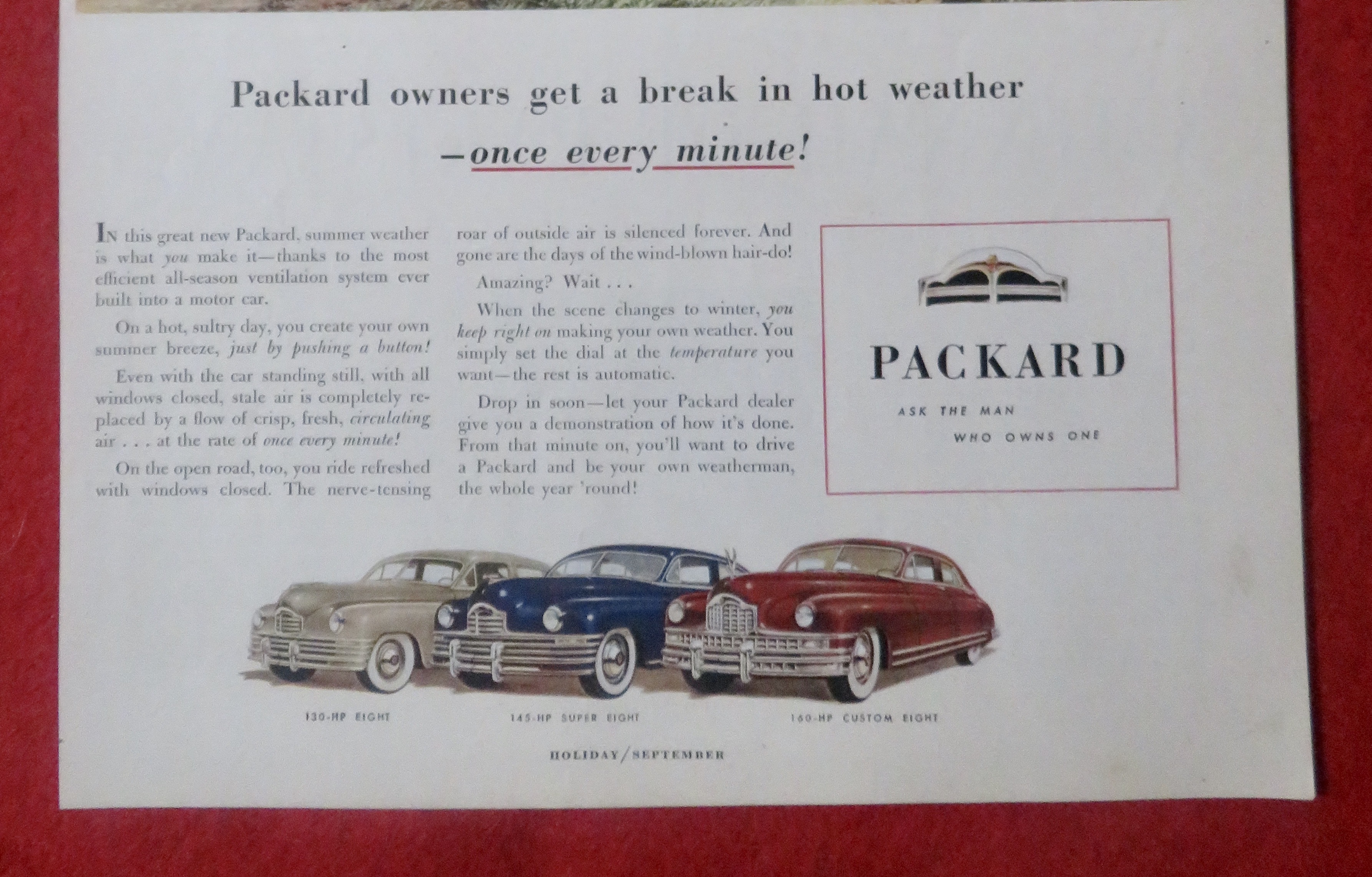 1948 Packard Automobile with 130 HP Eight