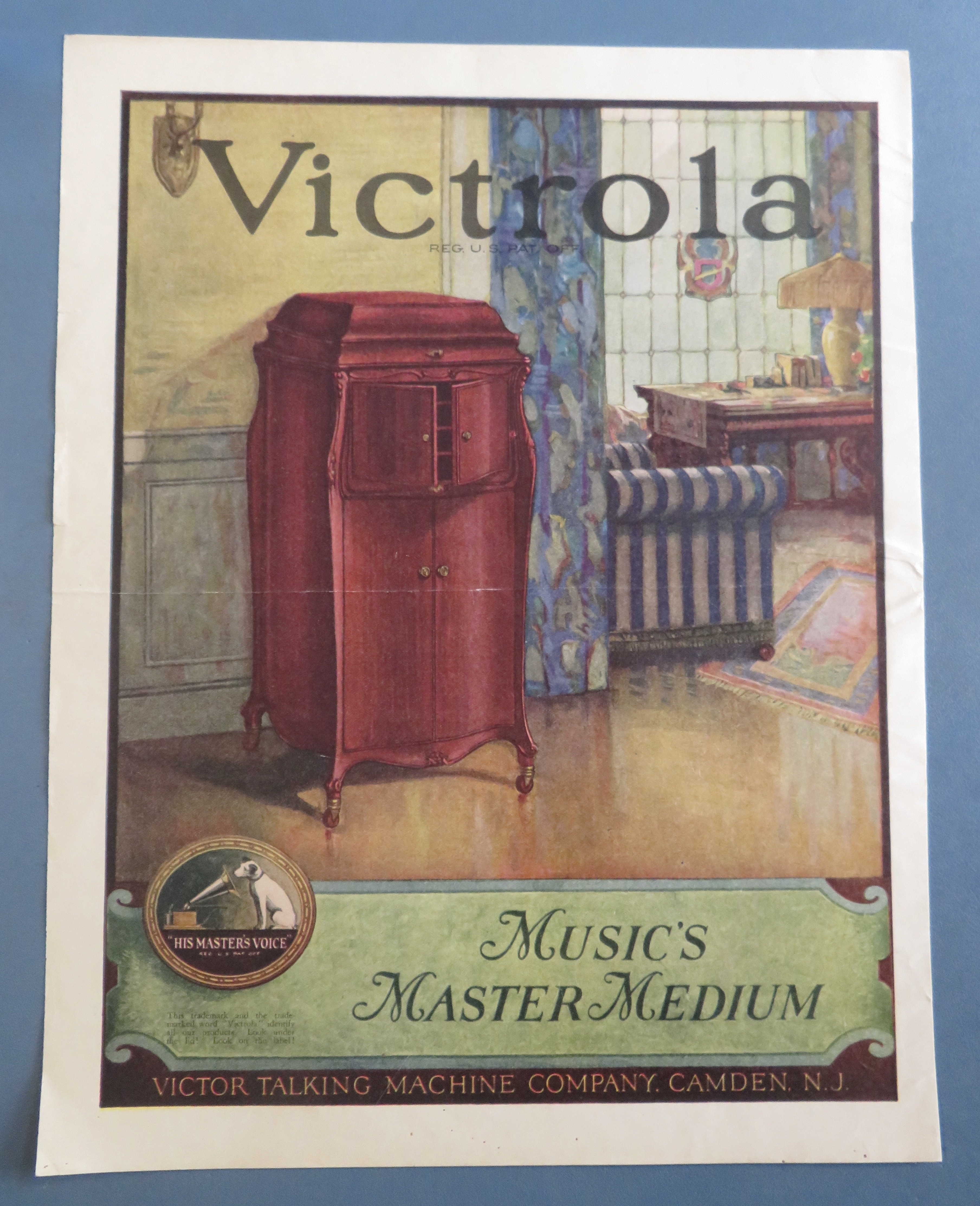 1920's Victrola with Victrola In A Room