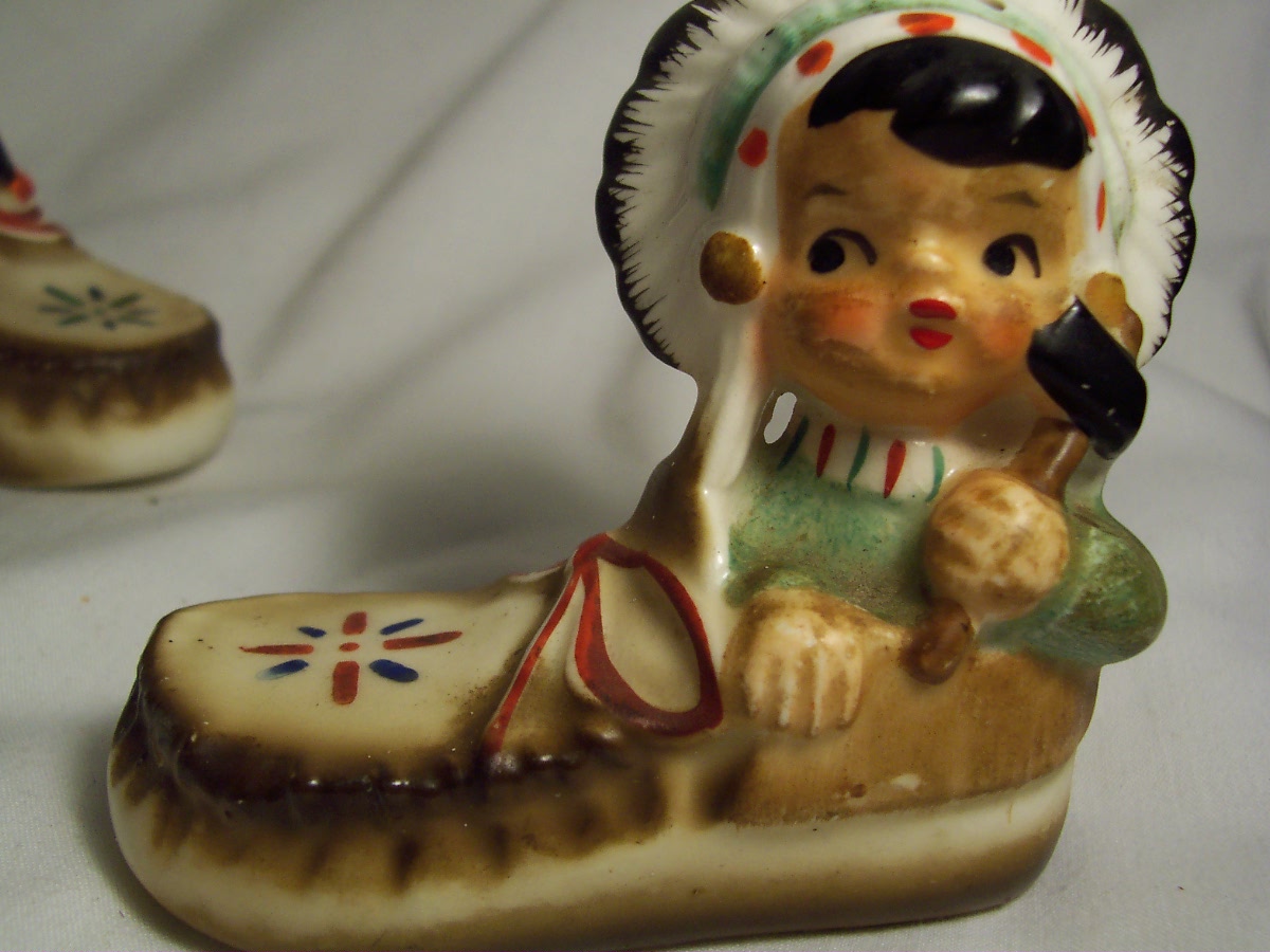 Indian Children Salt and Pepper Shakers Japan