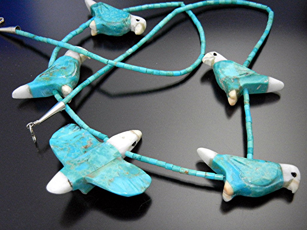 Fetish Hand Carved Turquoise Matt Mitchell USA