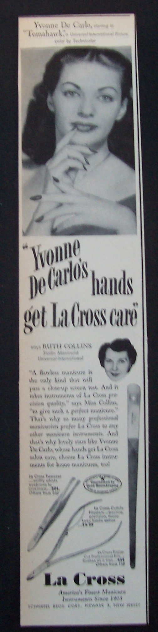 1951  La  Cross  with  Yvonne  De  Carlo