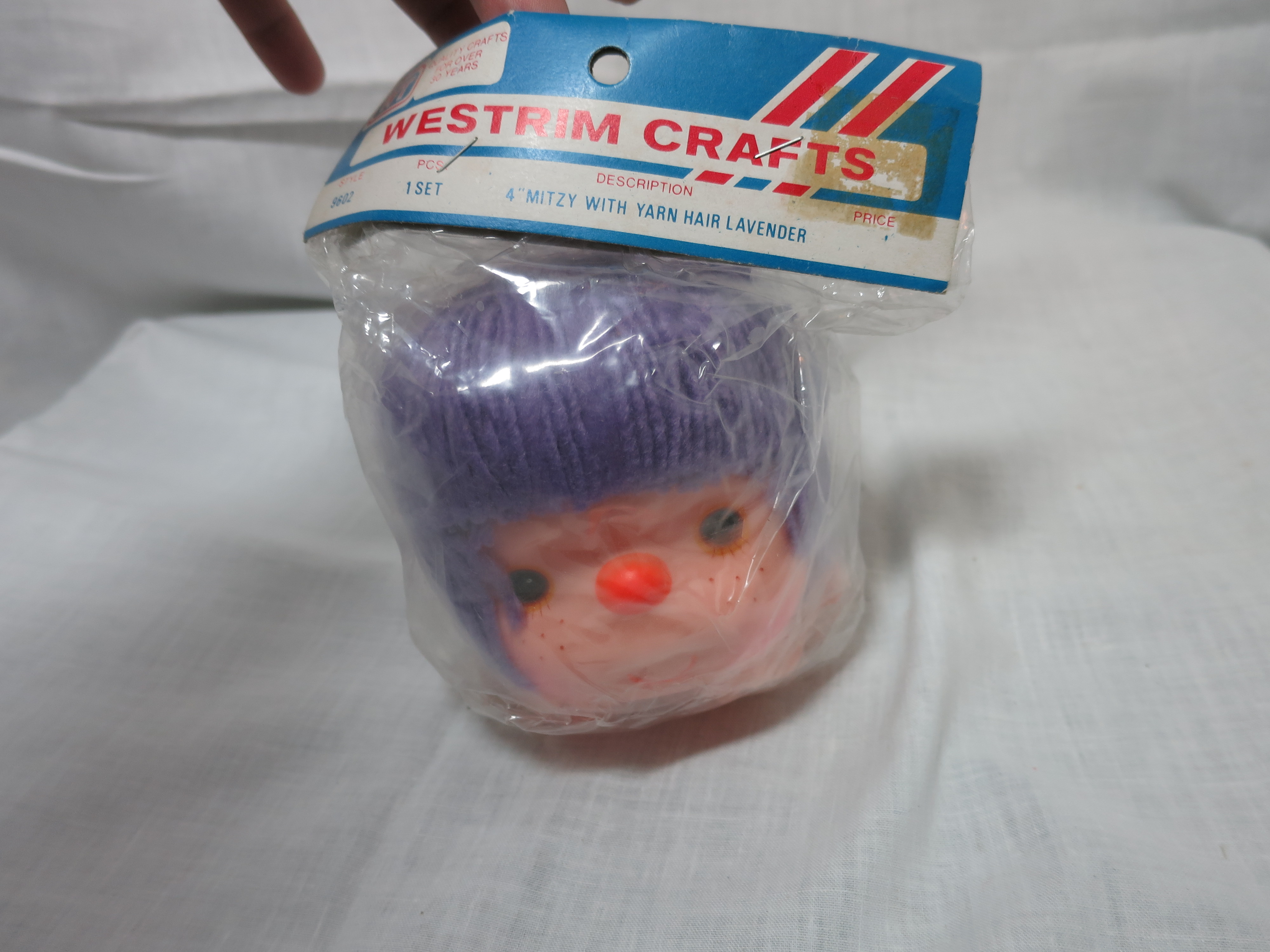 Vintage Mitzy Doll Head and Hands Westrim Crafts 1980