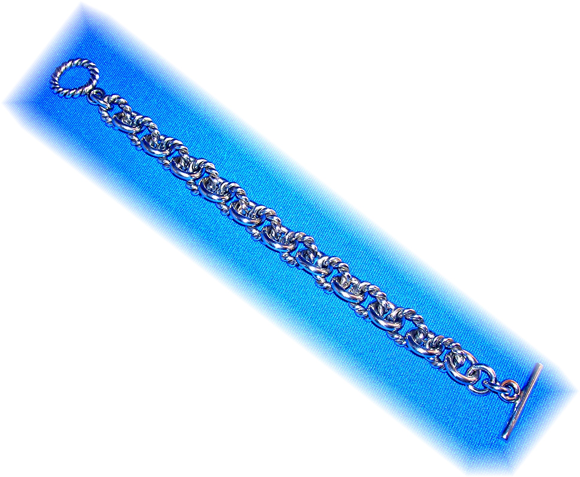 Bracelet Sterling Silver Links Toggle Yurman Design