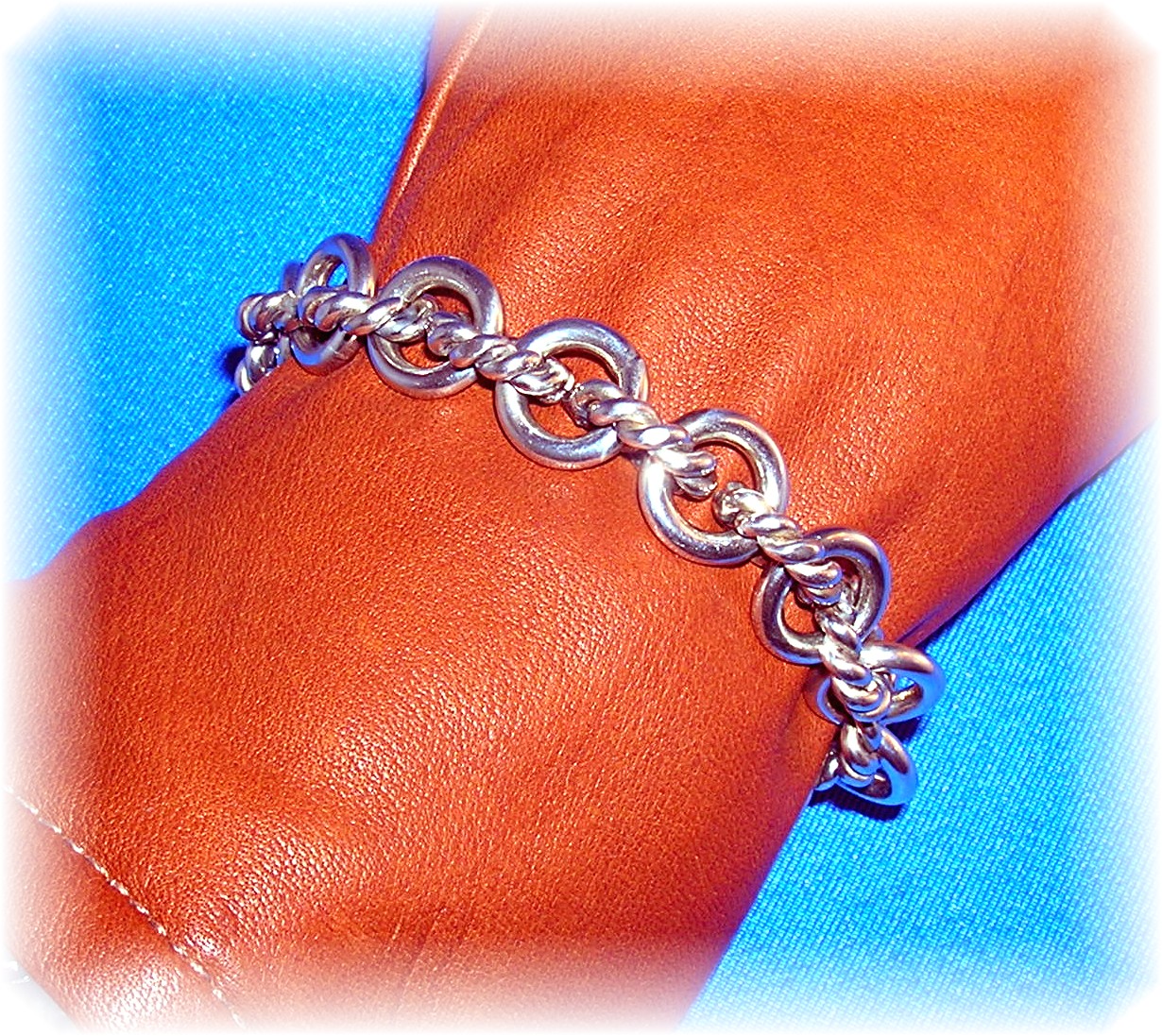Bracelet Sterling Silver Links Toggle Yurman Design