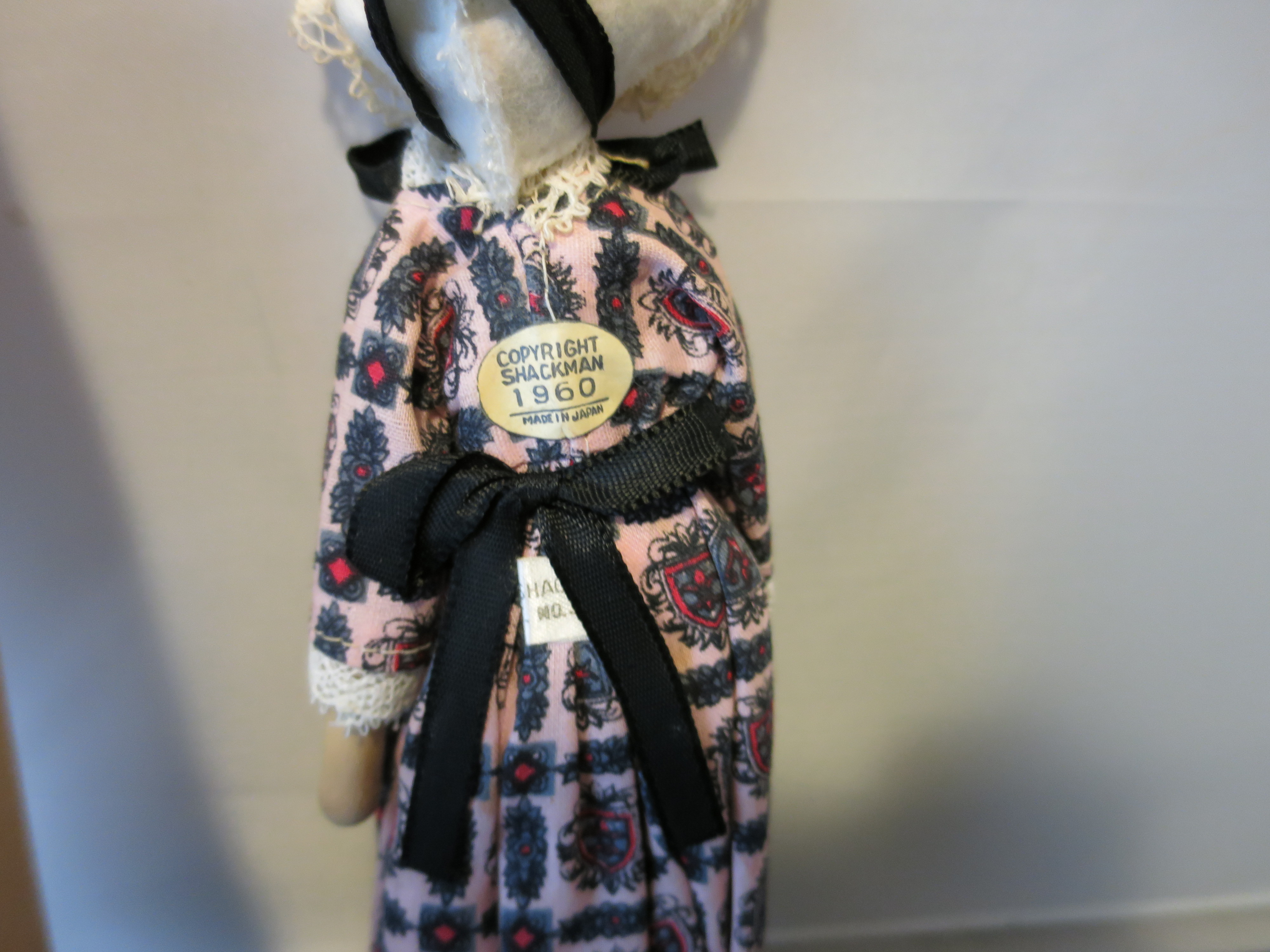 Early American Doll Wooden 1960s in box