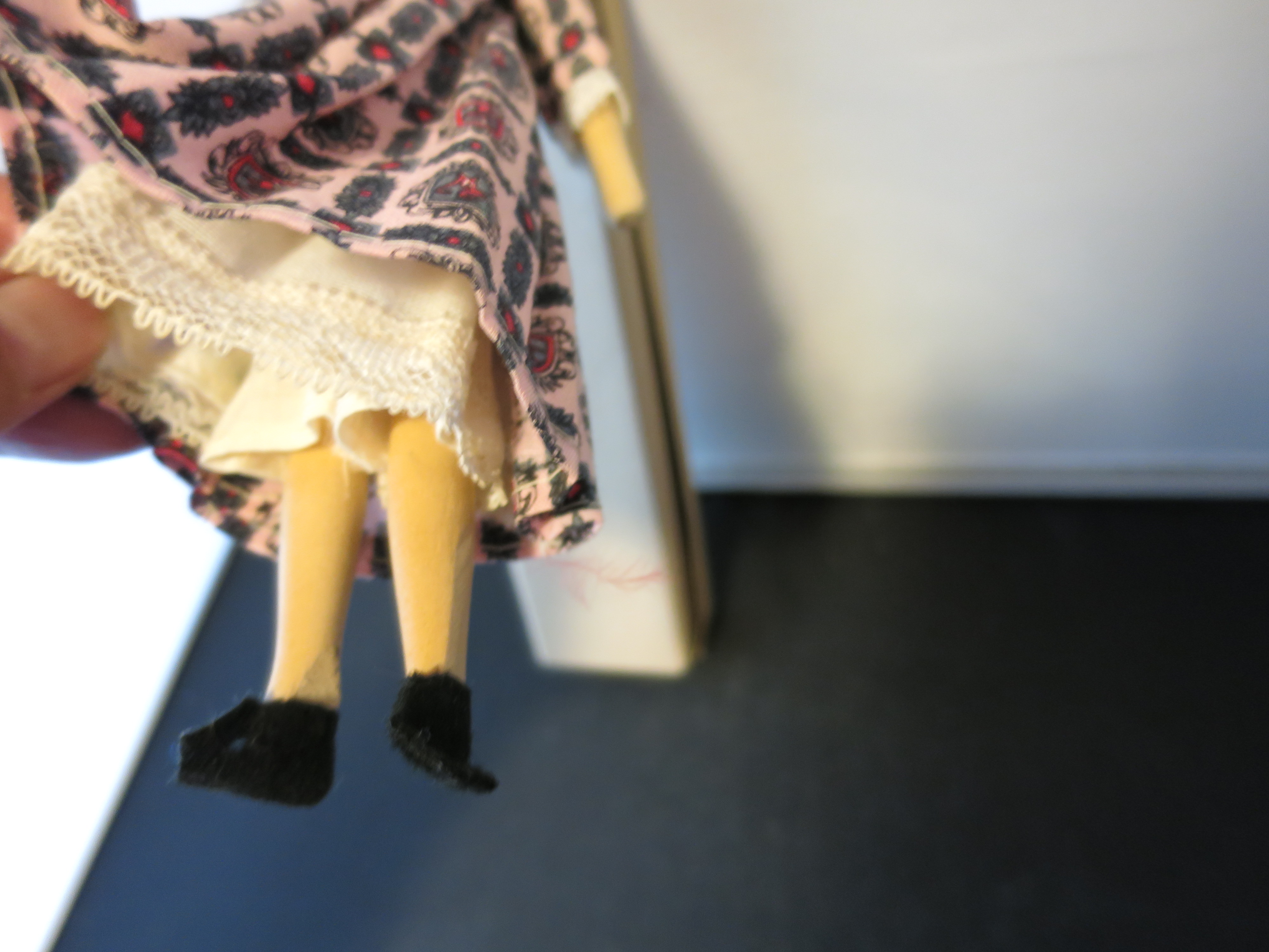 Early American Doll Wooden 1960s in box