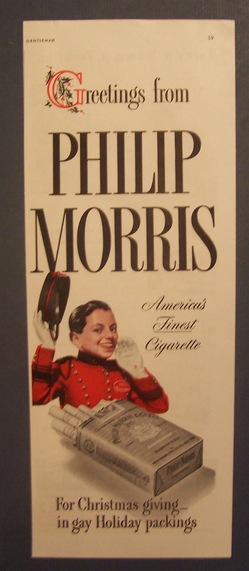 1941 Philip Morris Cigarettes