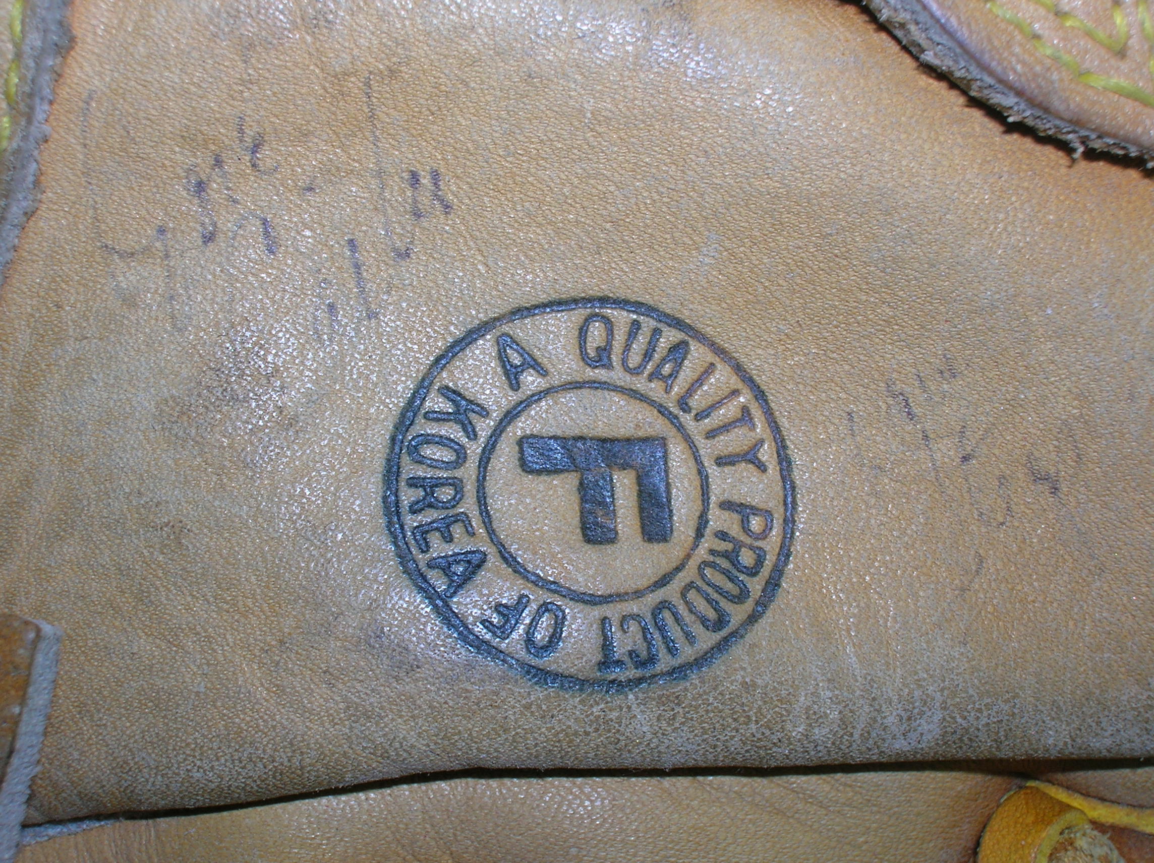 Autographed Franklin Baseball Glove . . . .