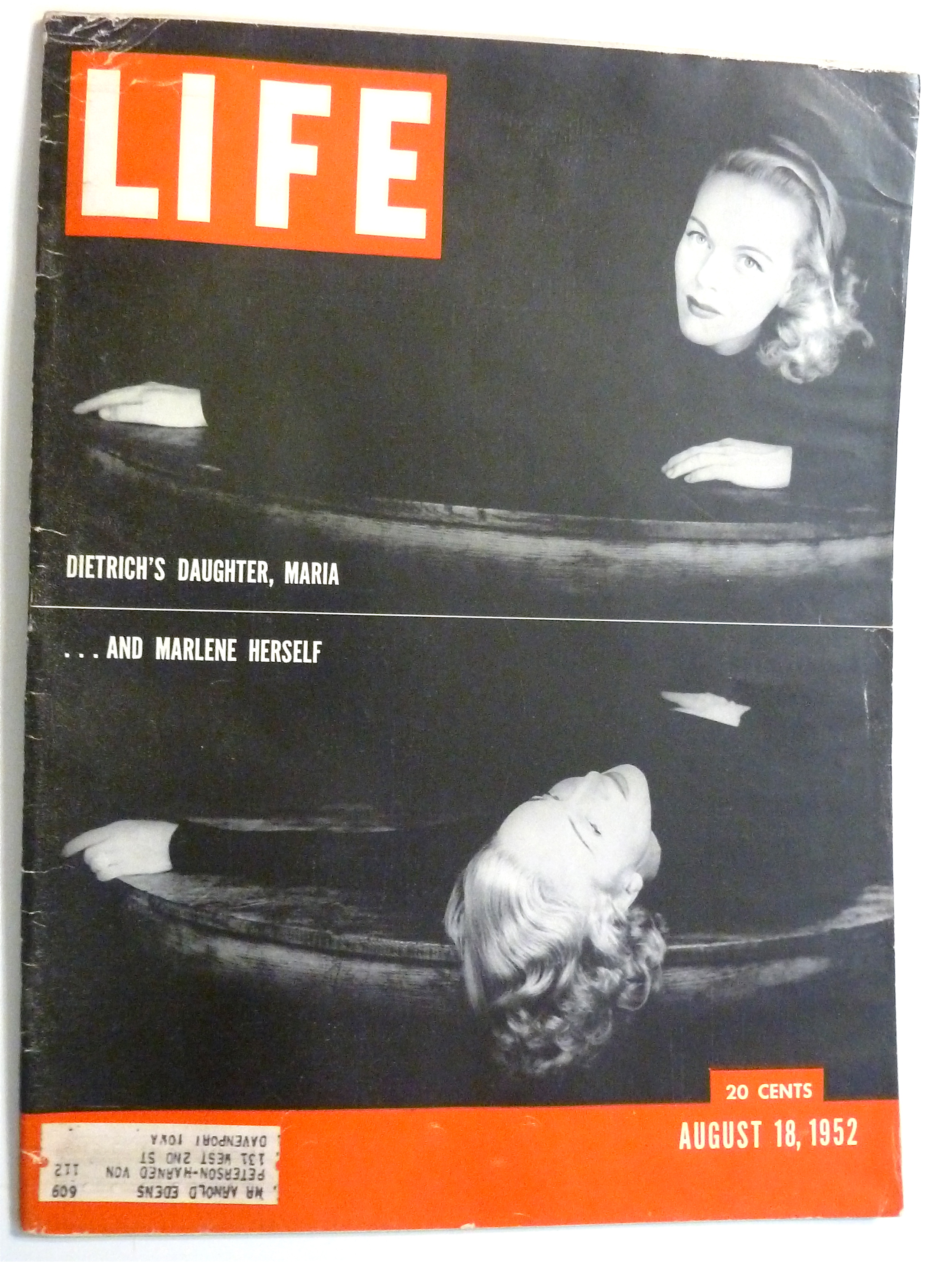 Life Magazine-August 18, 1952-Marlene Dietrich