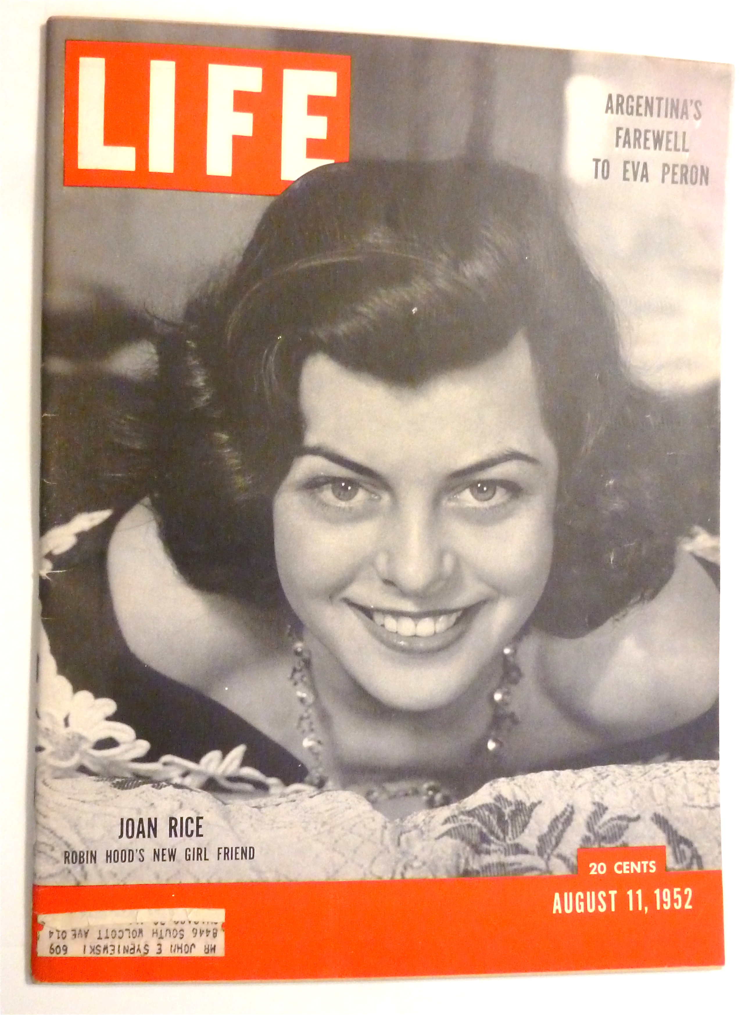 Life Magazine-August 11, 1952-Joan Rice