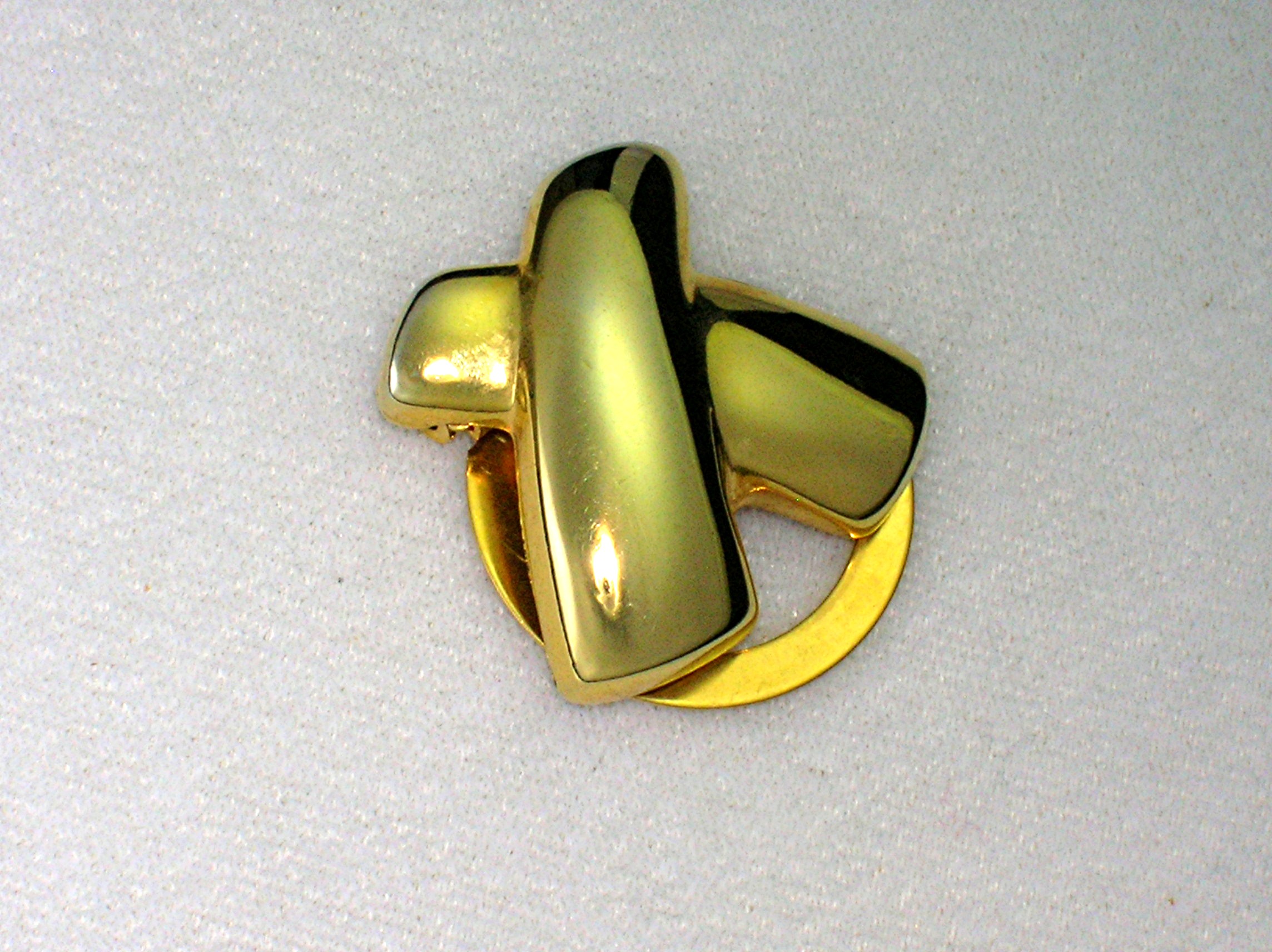 Scarf Clip Paloma Picasso Style Cross Goldtone