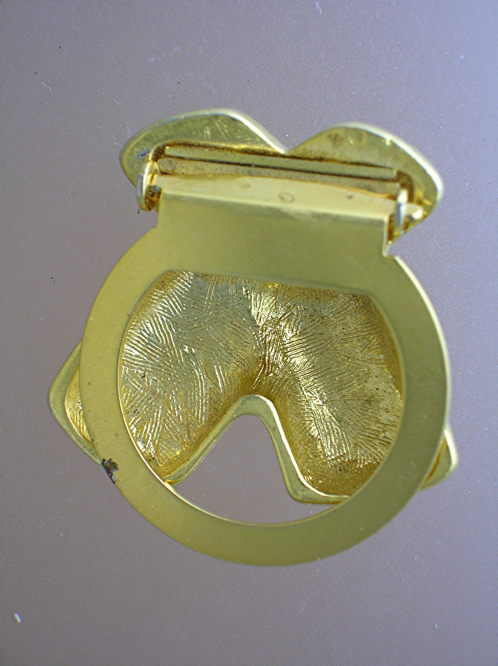 Scarf Clip Paloma Picasso Style Cross Goldtone
