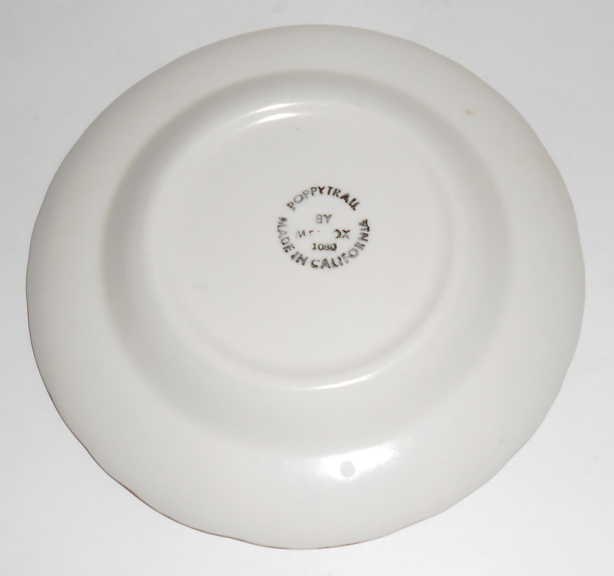 Metlox Pottery Poppy Trail Sculptured Grape Bread Plate