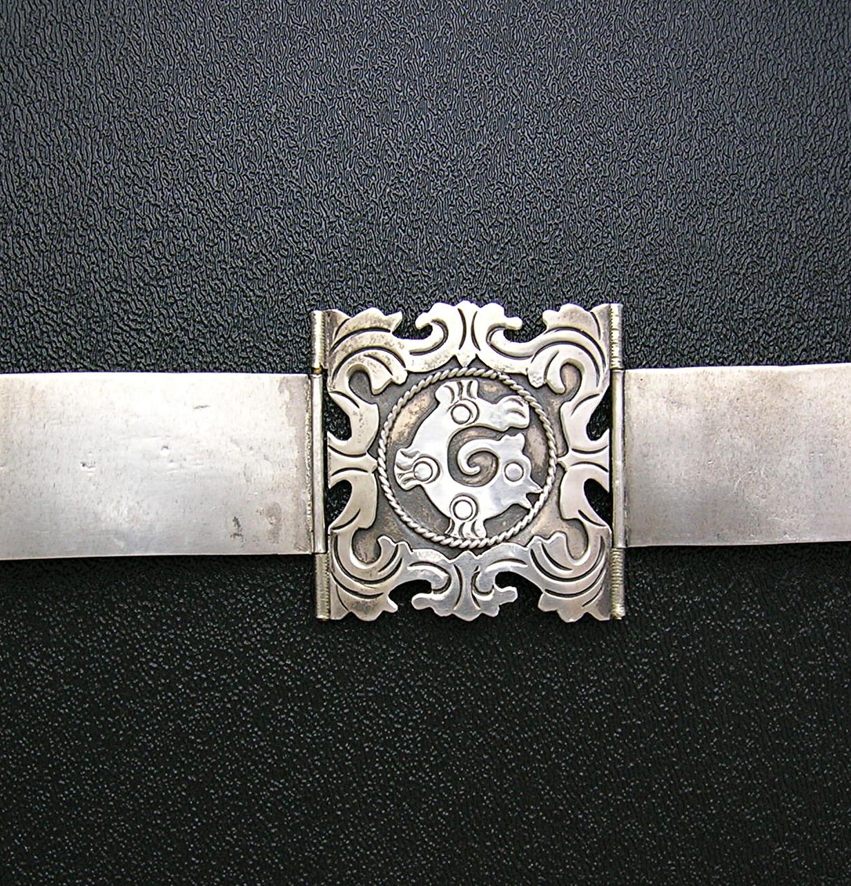 Sterling Silver Eagle 2 Mexico BRP Signed 37 Inch Belt
