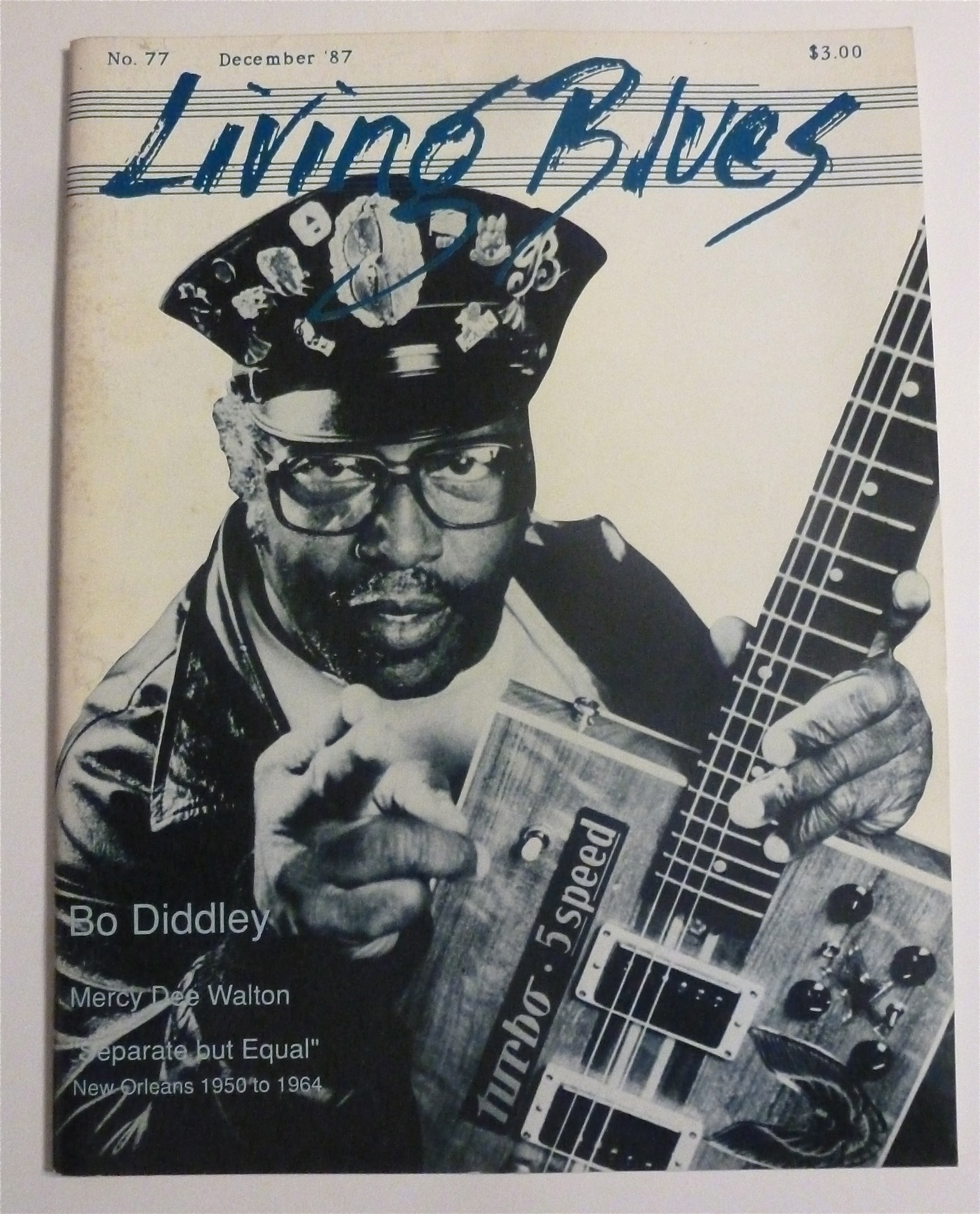 Living Blues Magazine December 1987 Bo Diddley