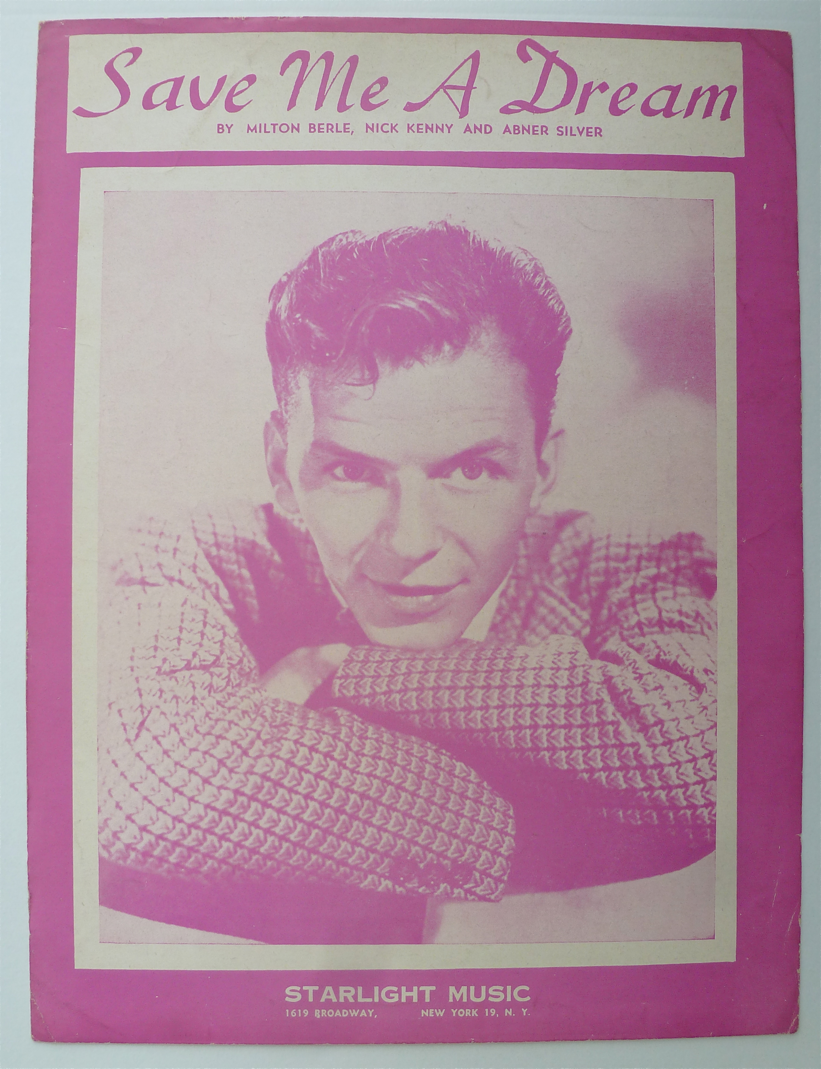 Sheet Music For 1946 Save Me A Dream