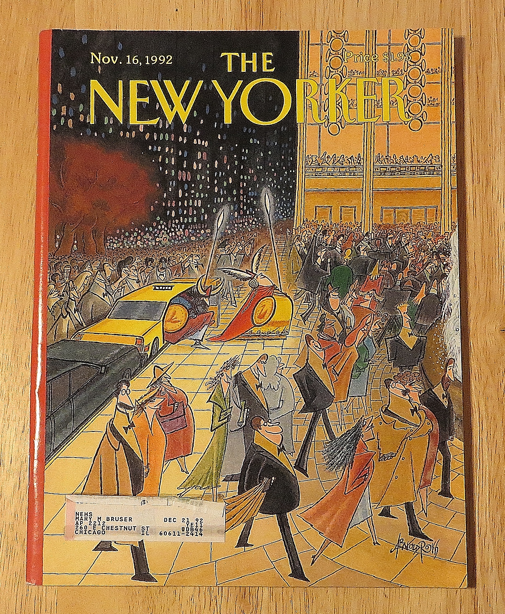 New Yorker Magazine November 16 1992 People At Play