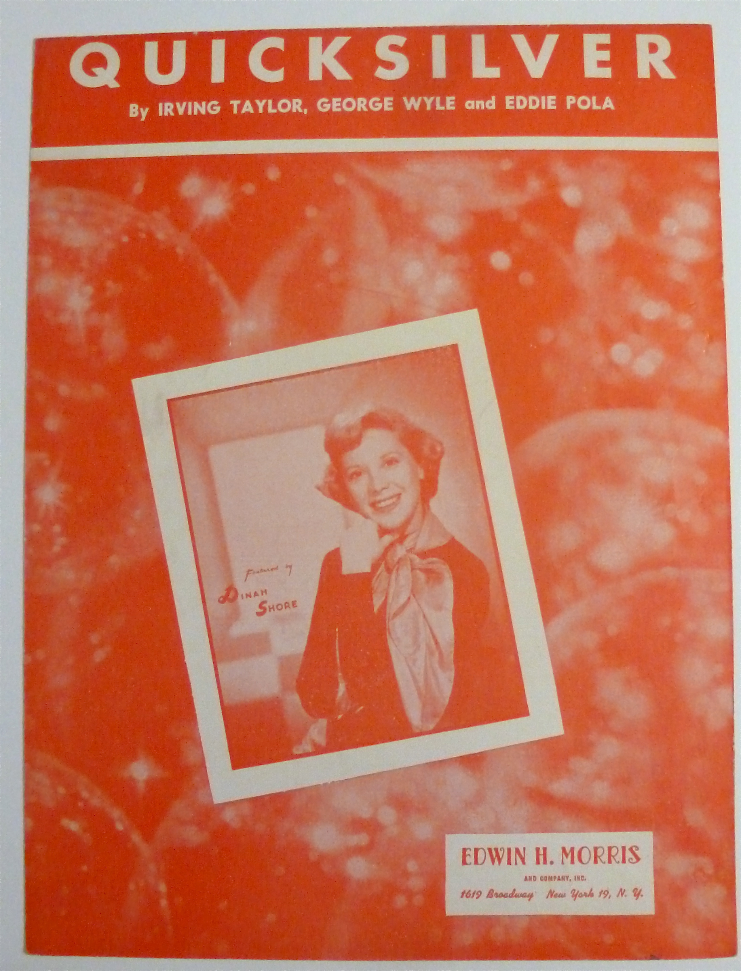 Sheet Music 1949 Quicksilver