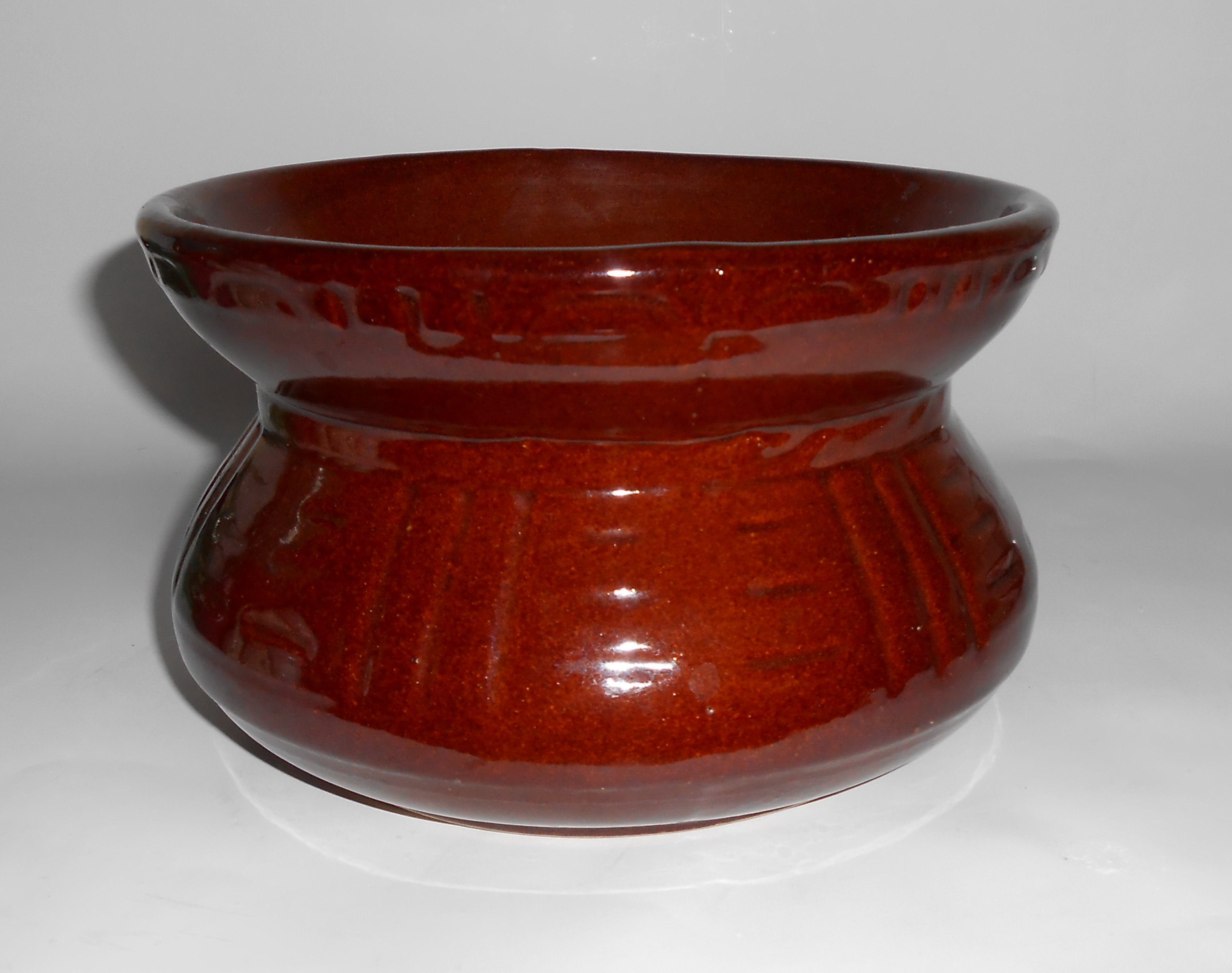 Robinson Ransbottom Pottery Brown #193 Cuspidor! MINT