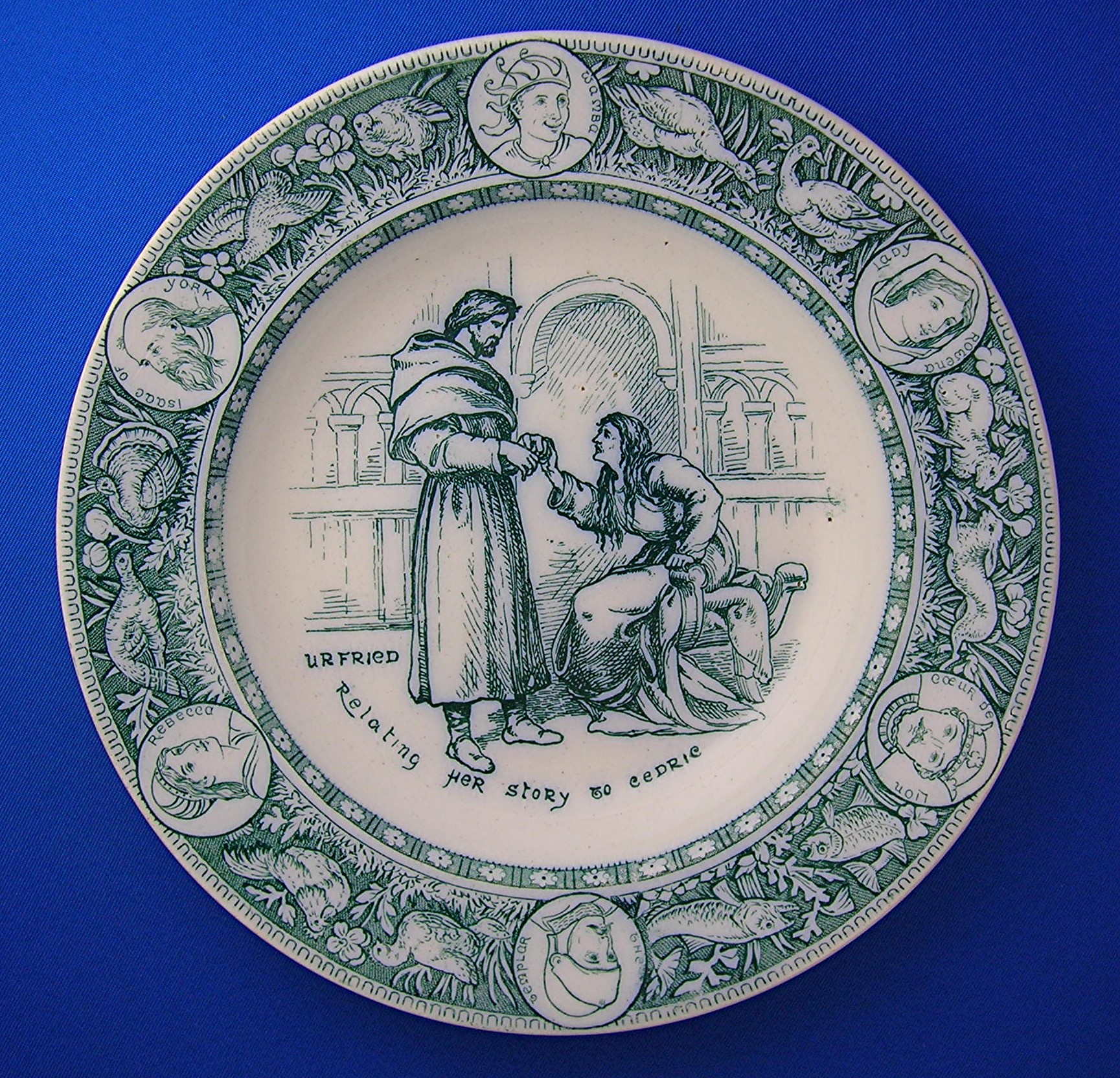 Wedgewood Collectors Plate, story of Ivanhoe, Urfried .