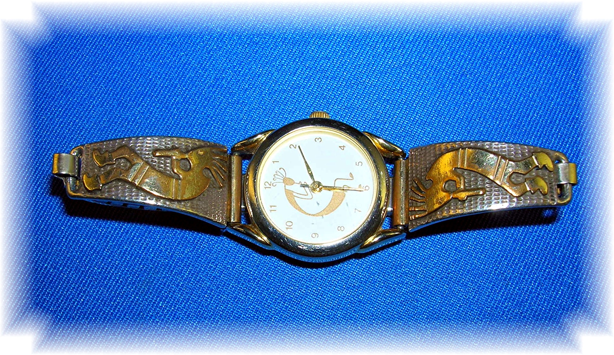 Navajo Sterling Silver 12K GF Ladies Wrist Watch